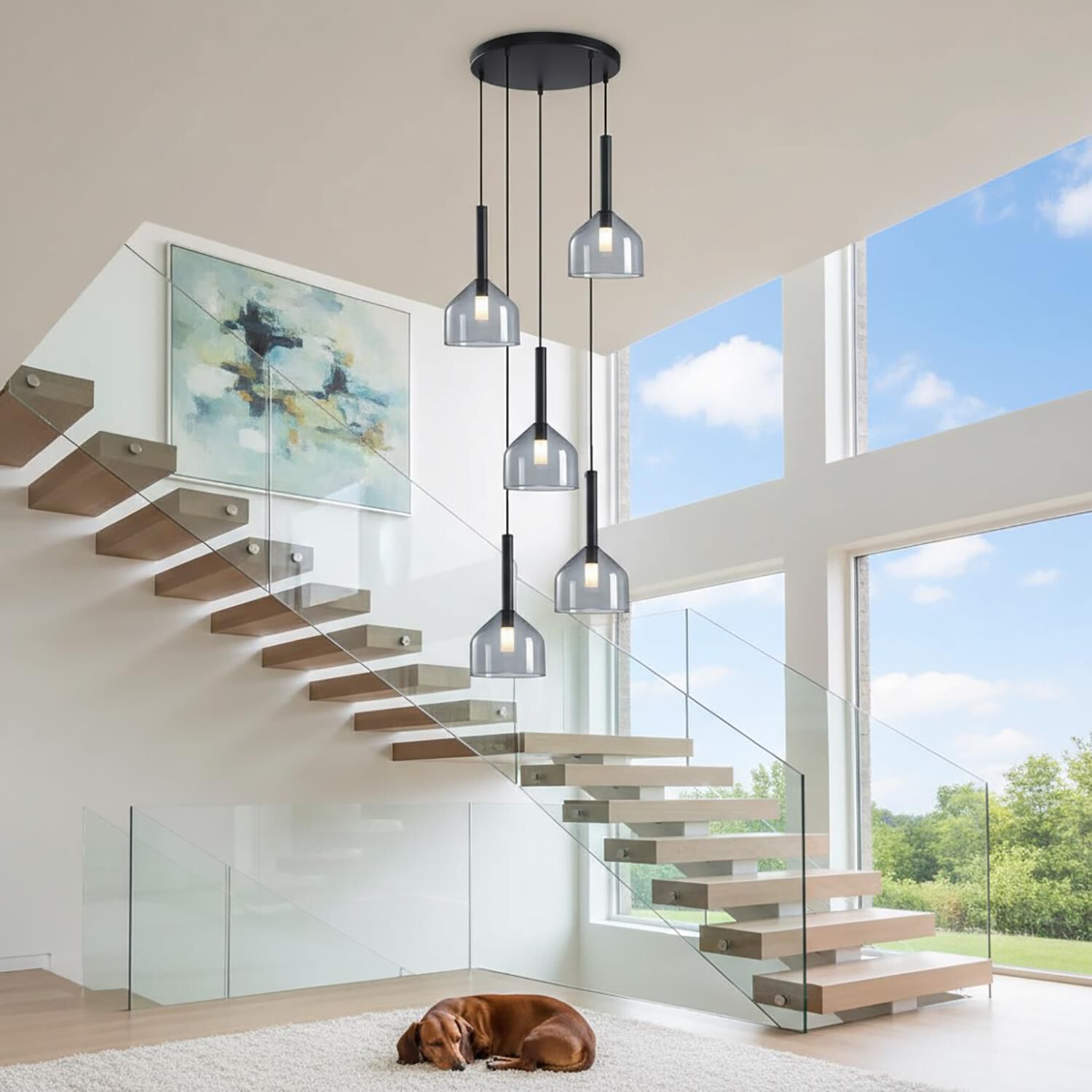 Kali 22 Inch Multi Light Pendant by Artcraft