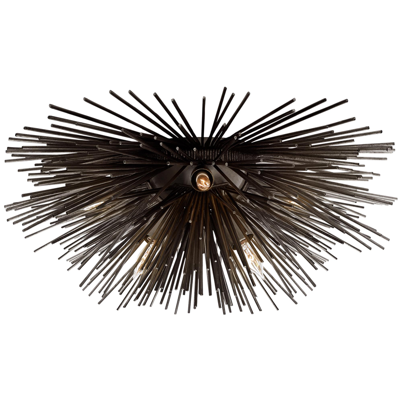 Kelly Wearstler Strada 18 Inch 6 Light Flush Mount by Visual Comfort Signature Collection