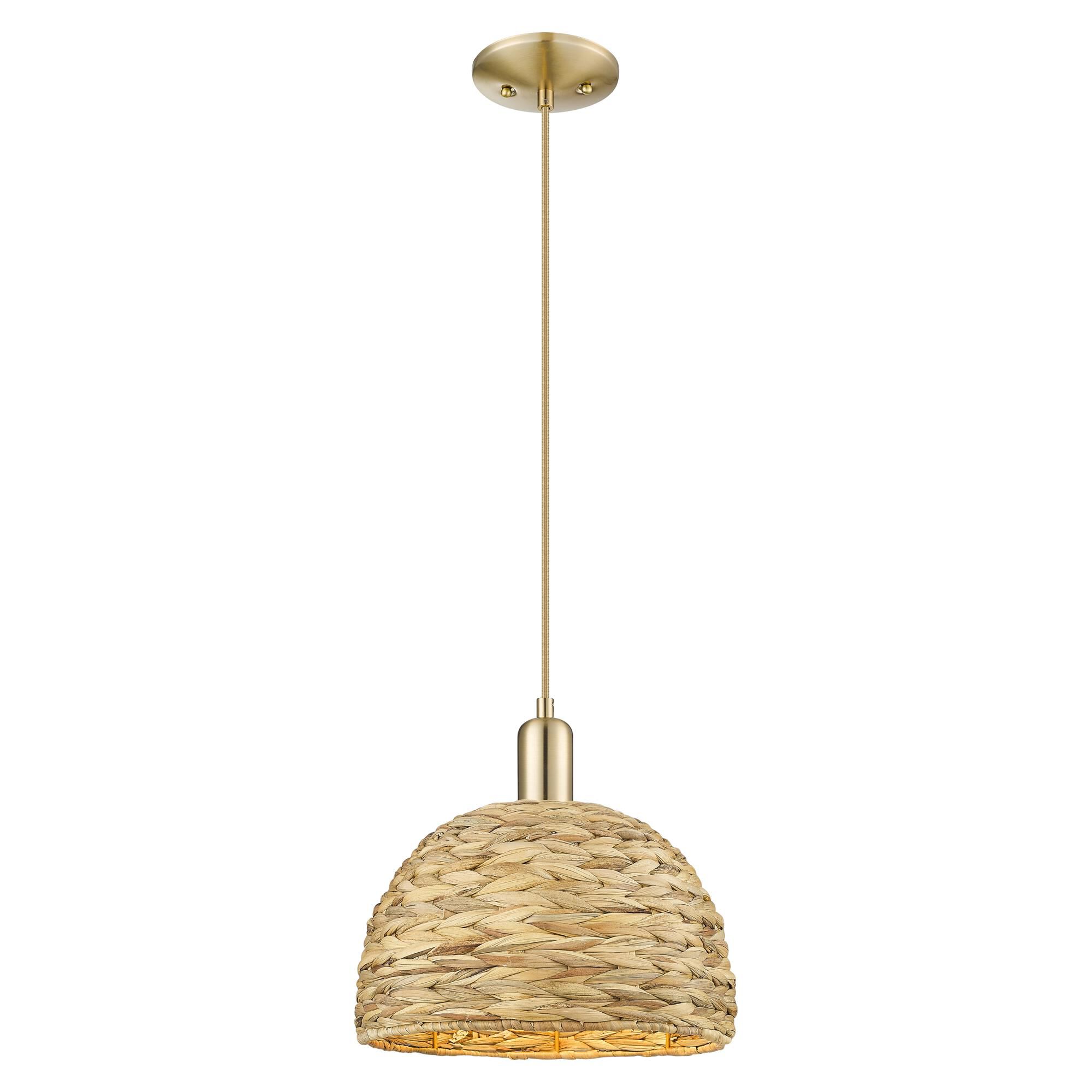 Shown in Champagne Bronze finish and Natural shade