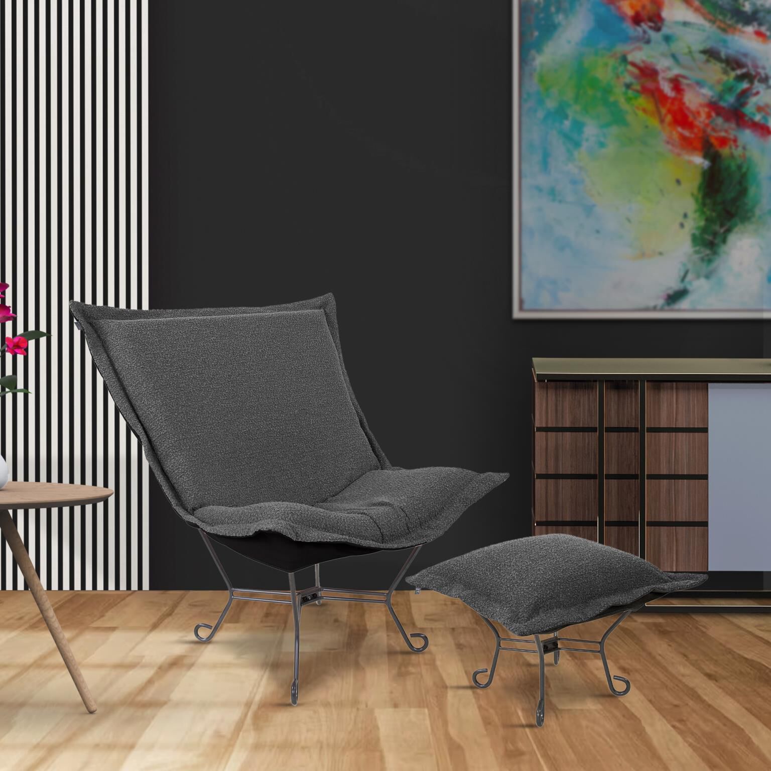 The Barbet Puff Ottoman Cover by Howard Elliott Collection