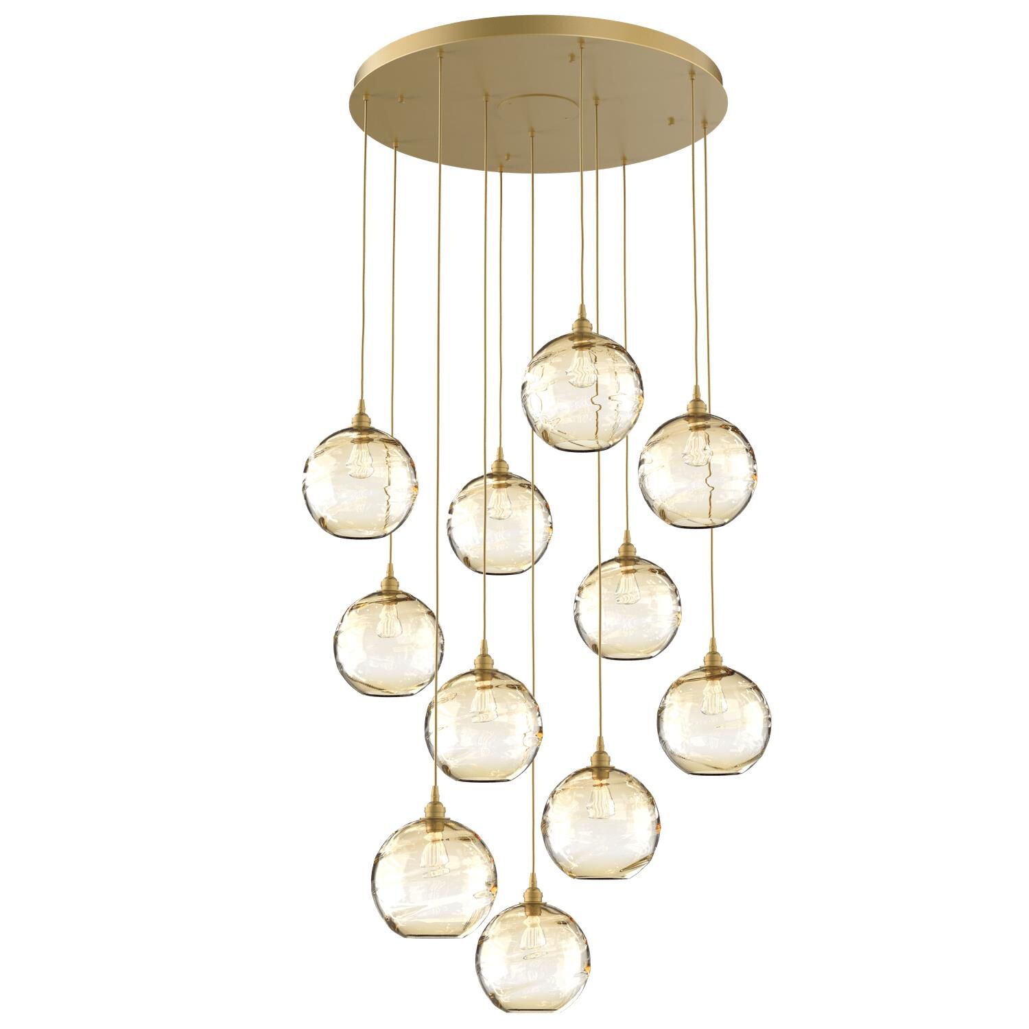 Terra 36 Inch 11 Light Multi Light Pendant by Hammerton Studio