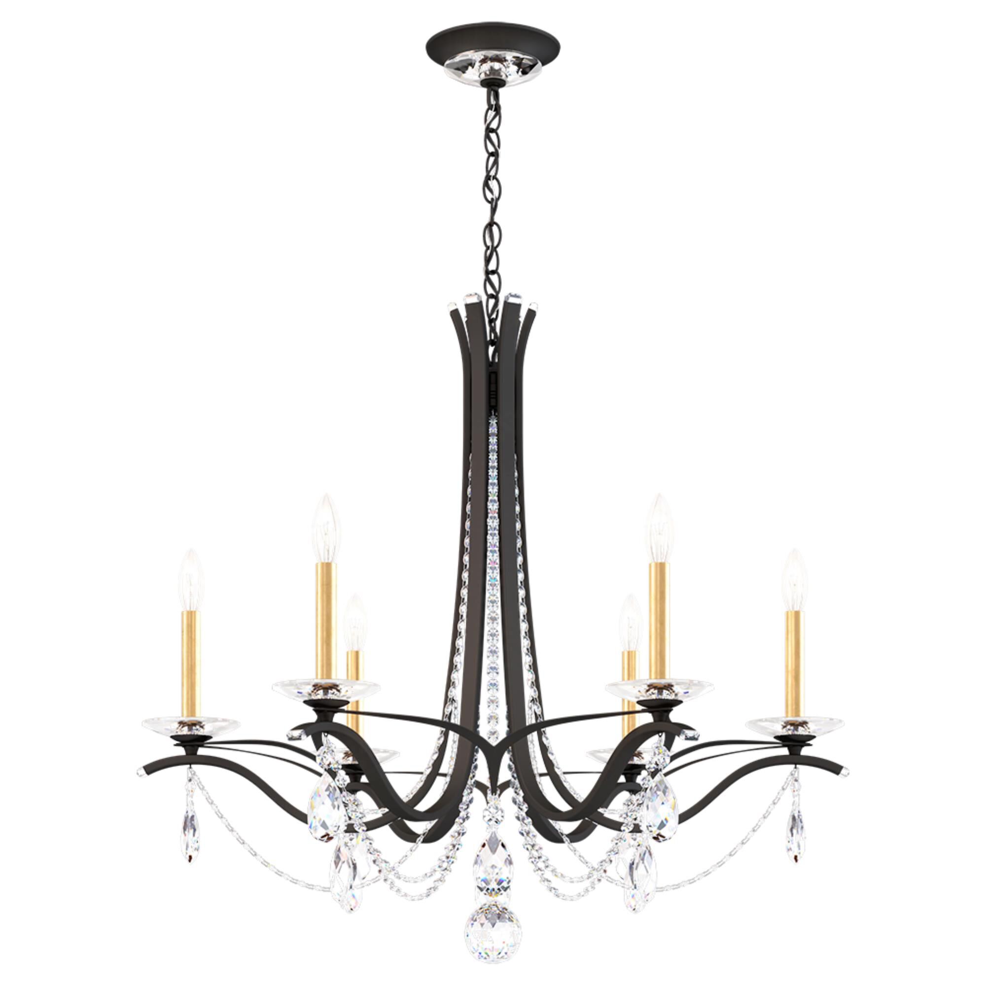 Vesca 33 Inch 6 Light Chandelier by Schonbek