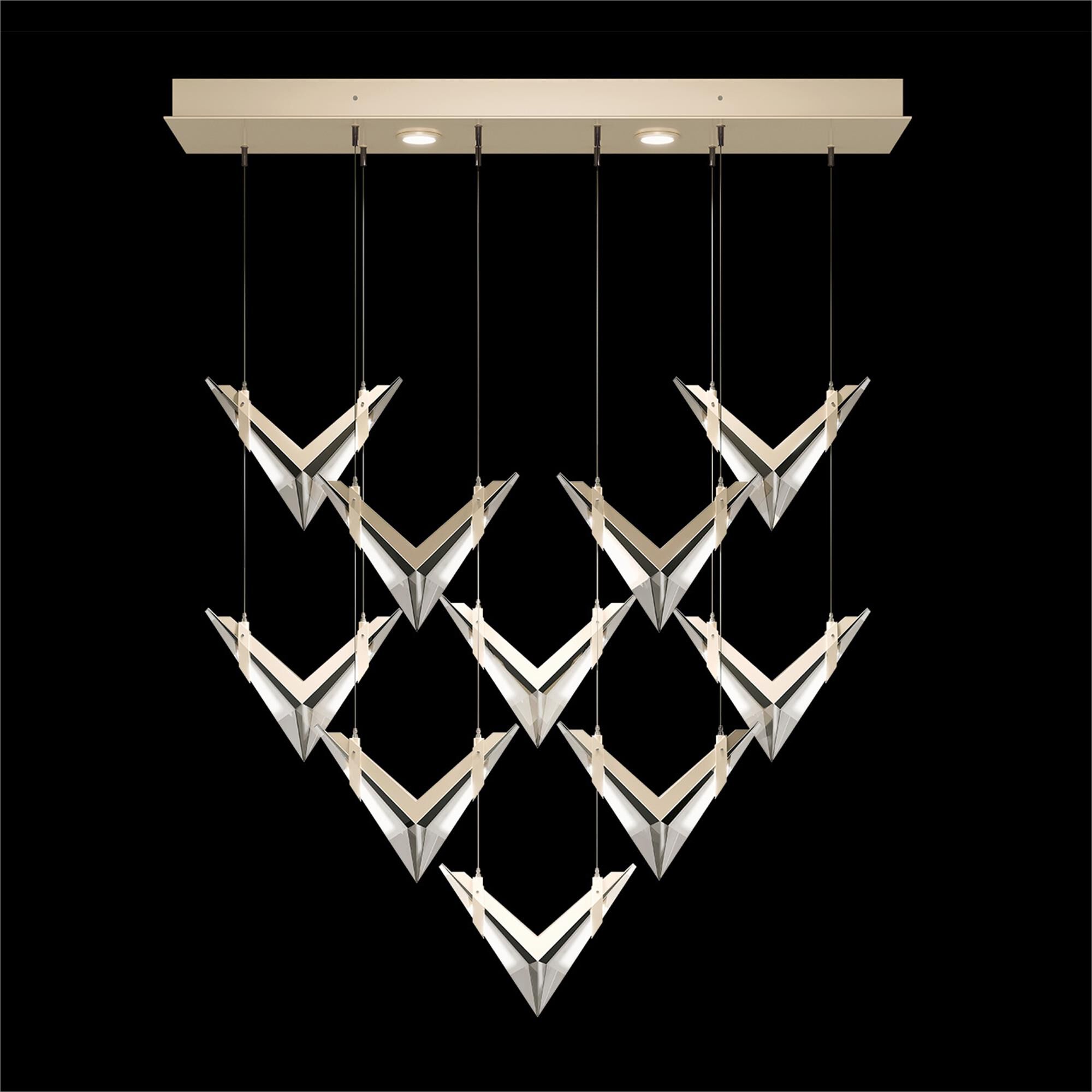 Fahl In-House Blade 48 Inch Linear Suspension Light by Fine Art Handcrafted Lighting