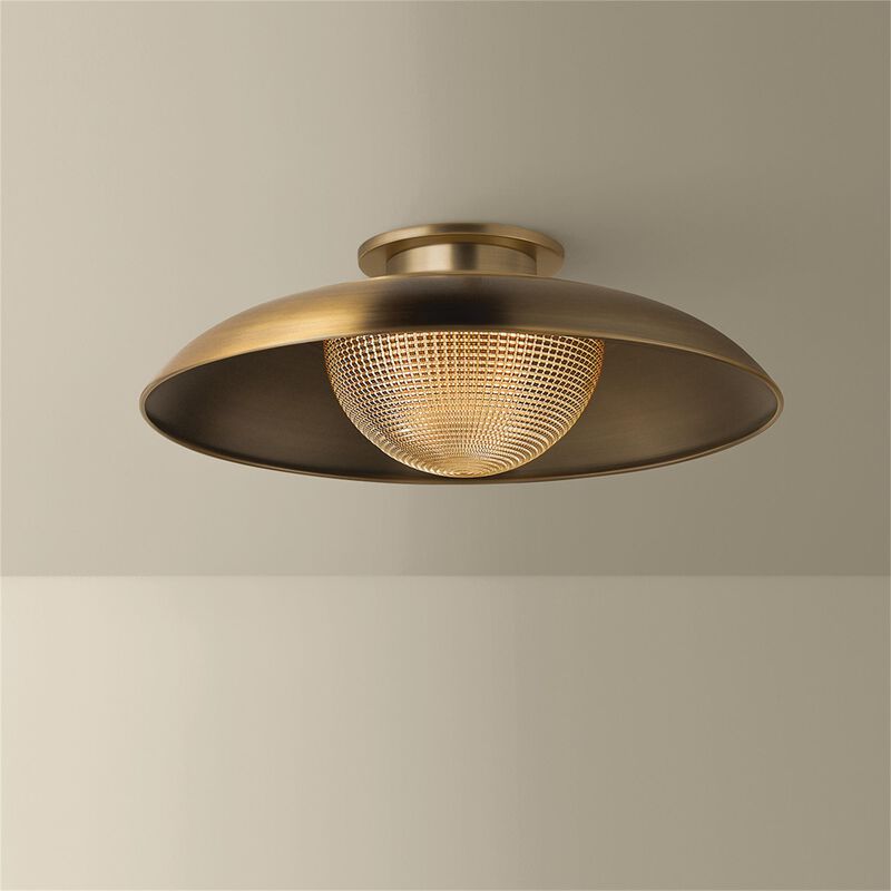 Braxton 18 Inch Semi Flush Mount by Troy Lighting