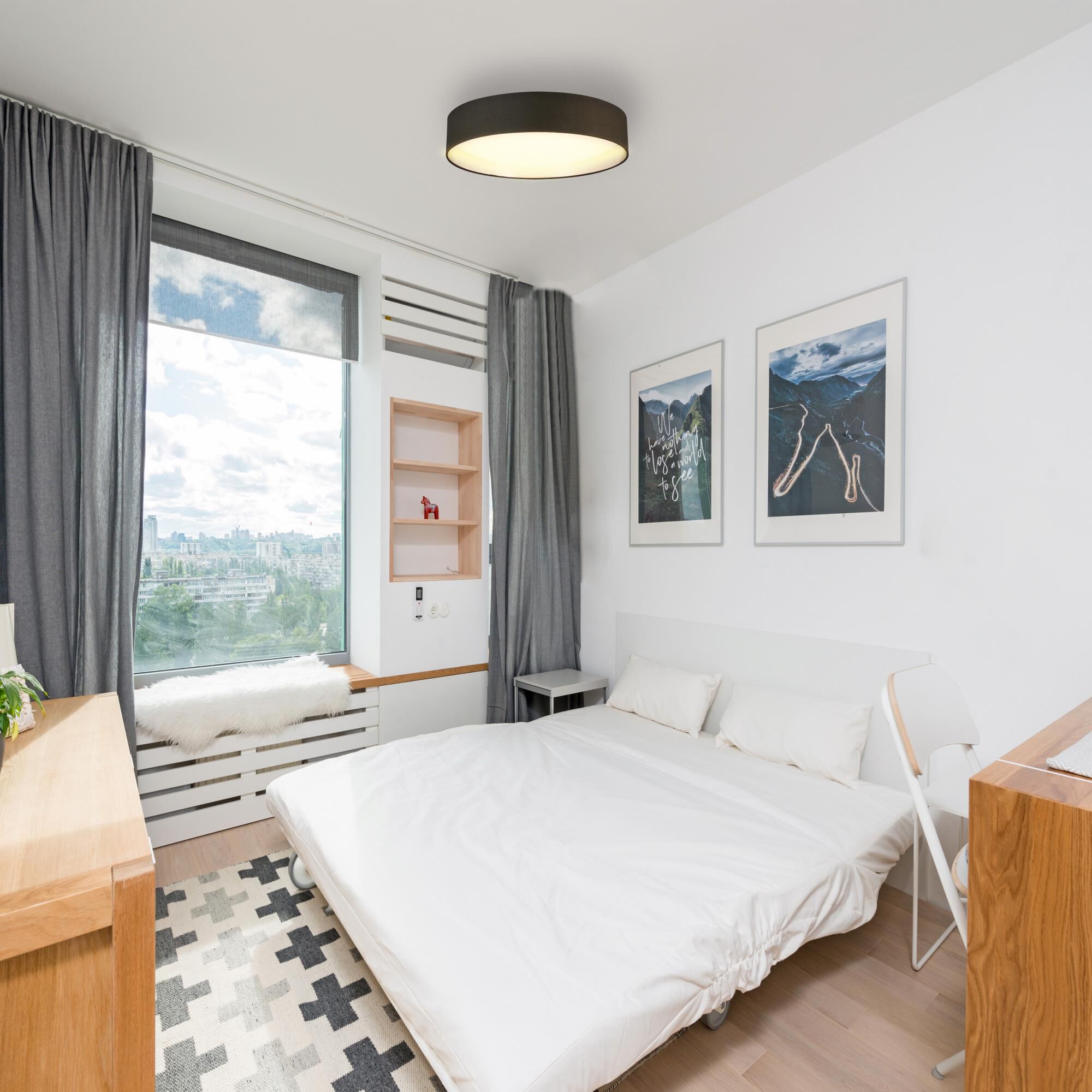 Eglo Orme 19 Inch 1 Light LED Flush Mount by Eglo Lighting