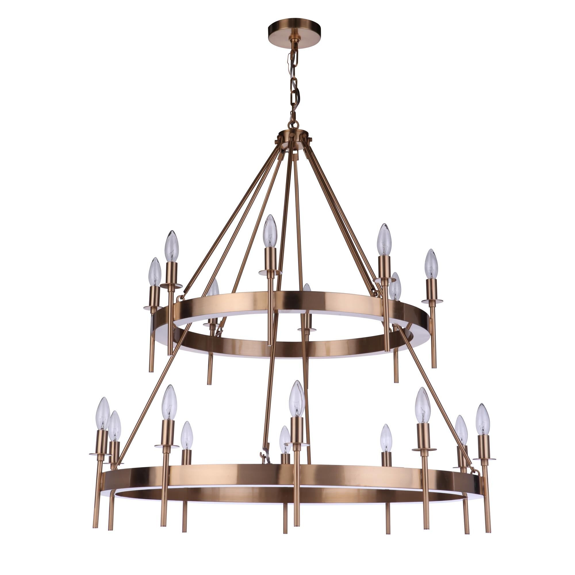 Larrson 36 Inch 18 Light Chandelier by Craftmade