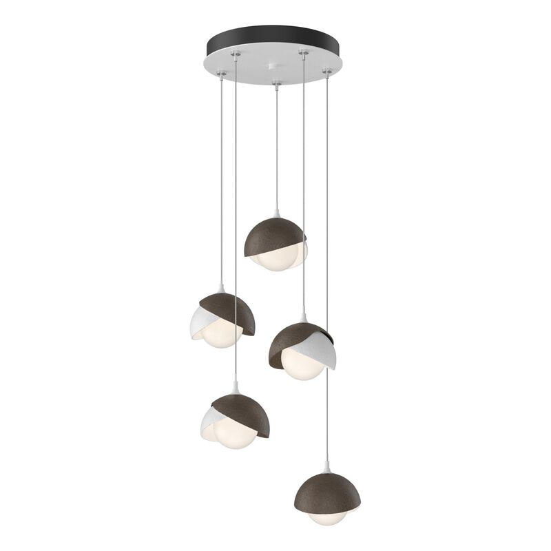 Brooklyn 16 Inch 5 Light Multi Light Pendant by Hubbardton Forge