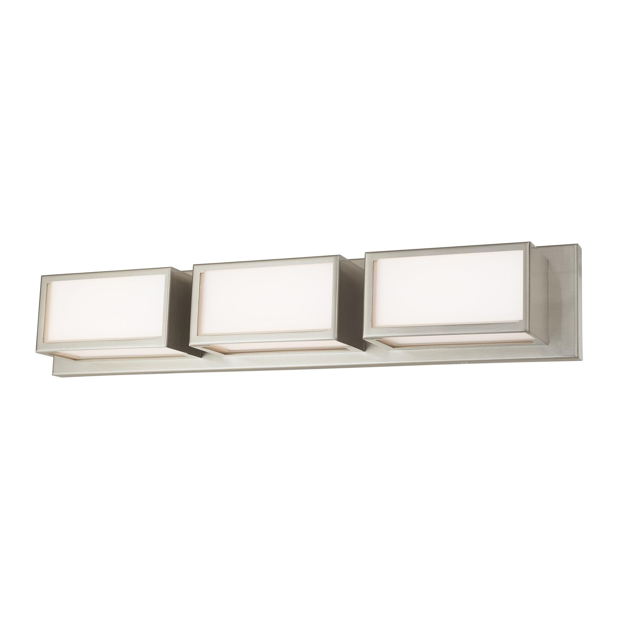Shown in Brushed Nickel finish and Hand Blown Satin Opal White glass