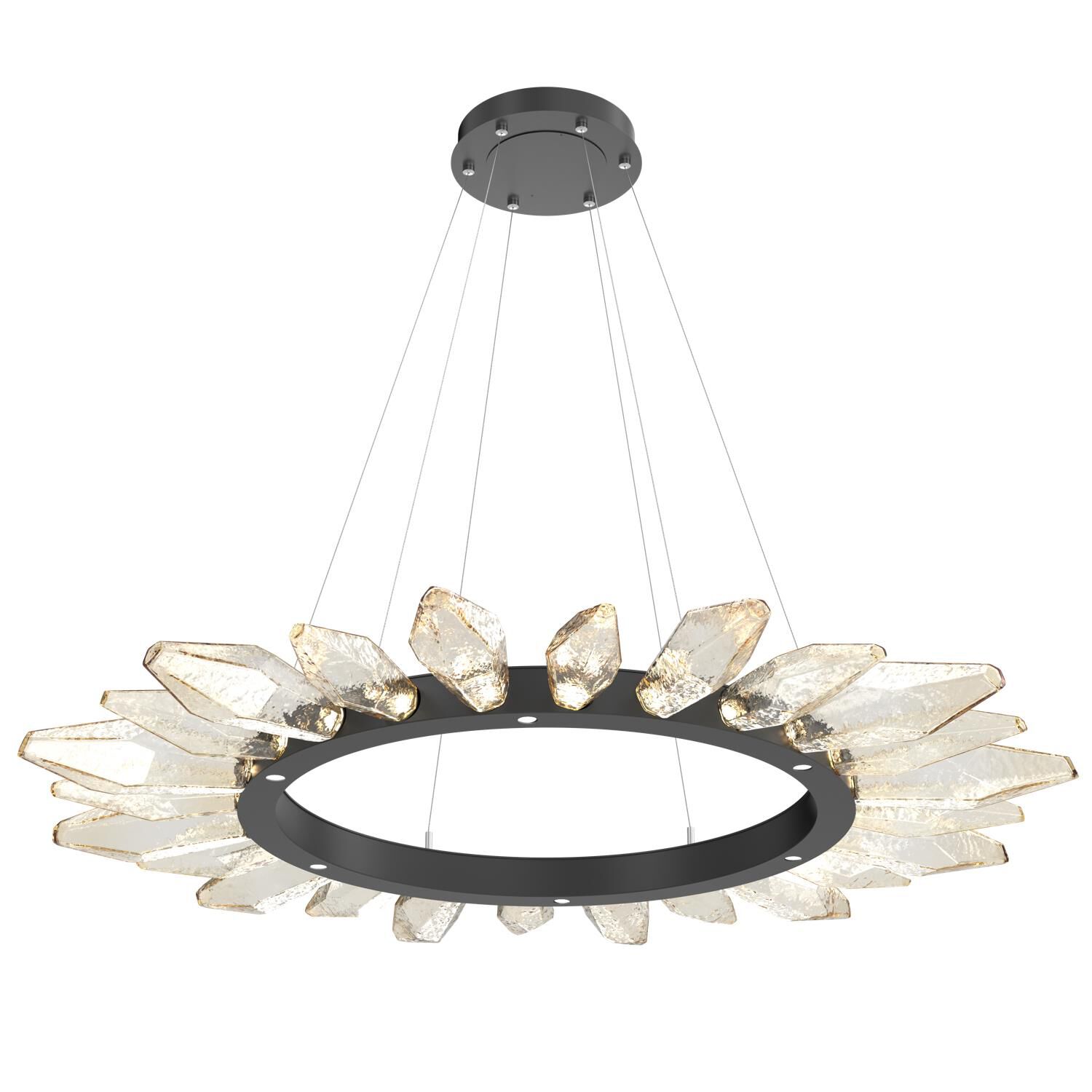 Rock Crystal 56 Inch 30 Light LED Chandelier by Hammerton Studio