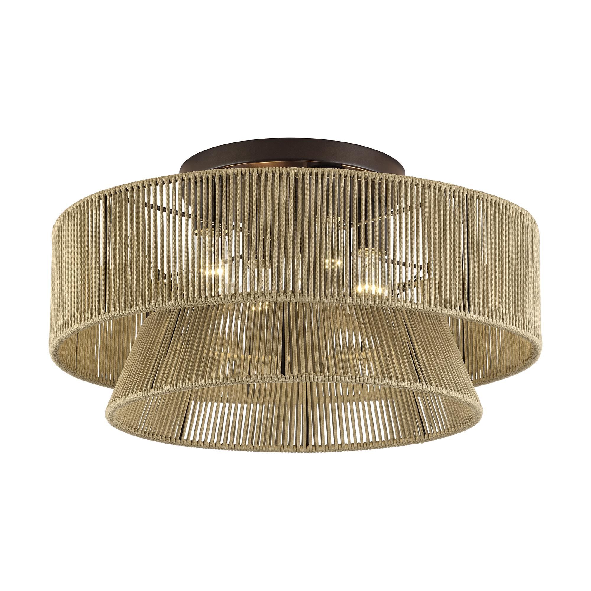 Florell 21 Inch Semi Flush Mount by Livex Lighting