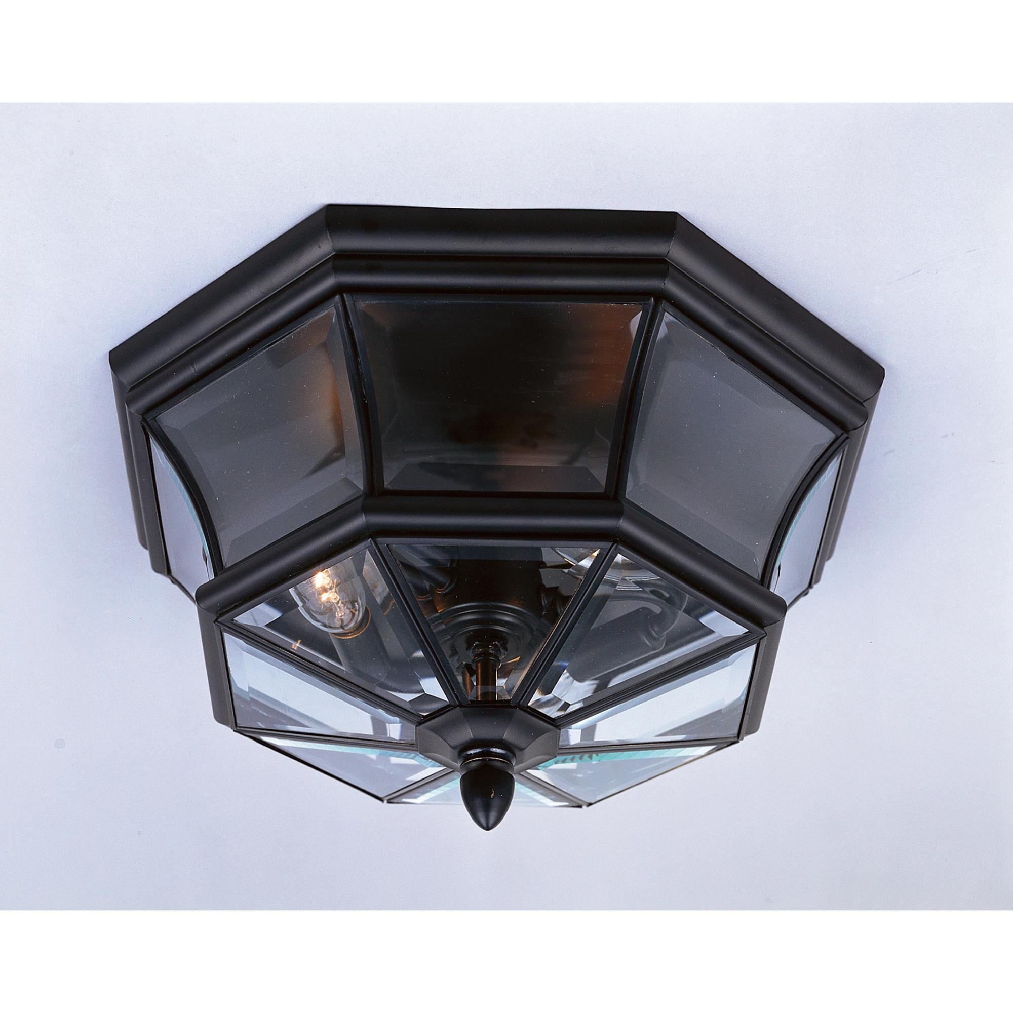 Newbury 15 Inch 3 Light Outdoor Flush Mount by Quoizel
