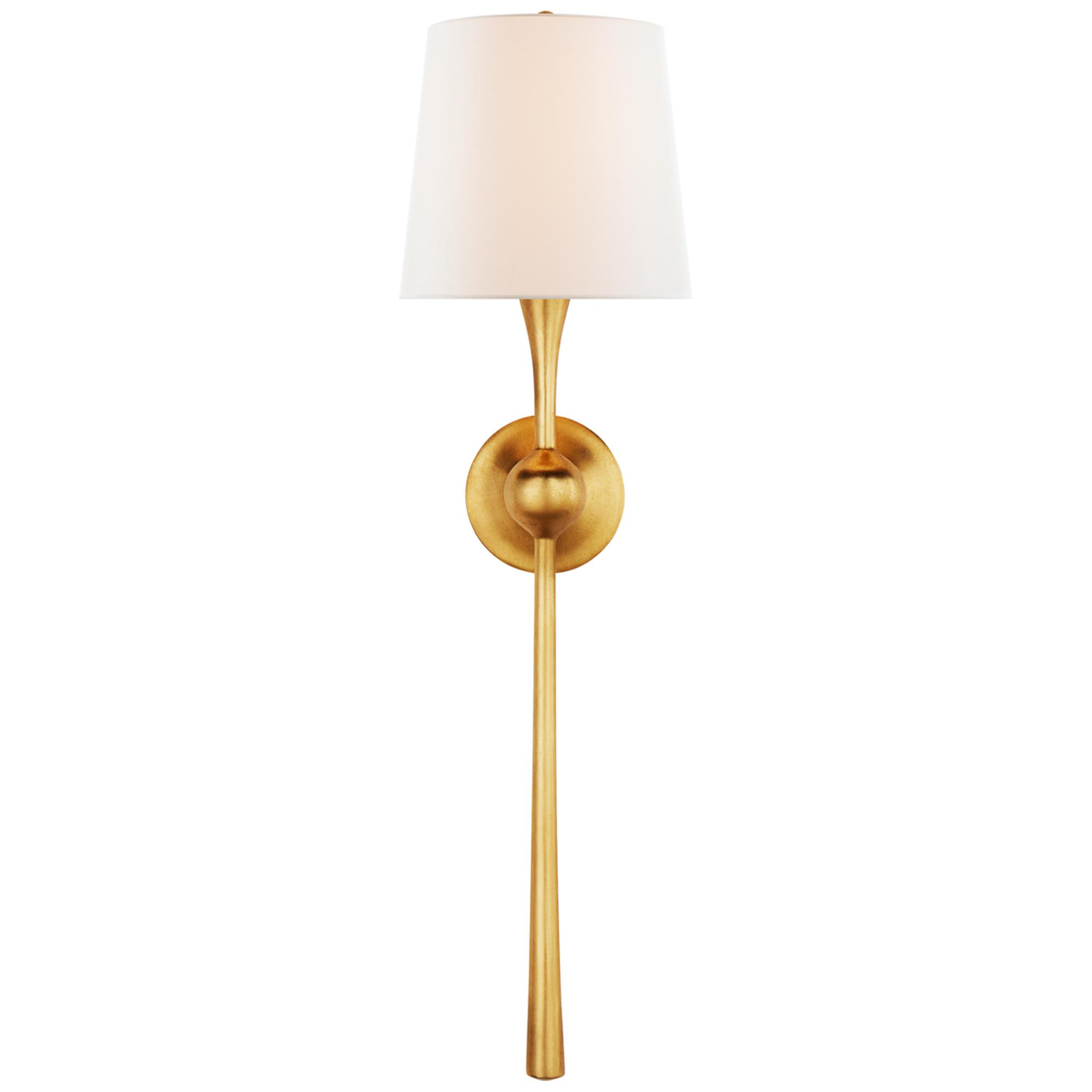 Shown in Gild finish and Linen shade