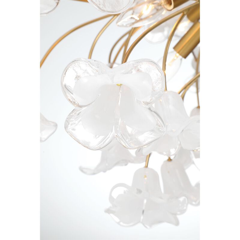 Bloome 29 Inch Chandelier by Metropolitan Lighting