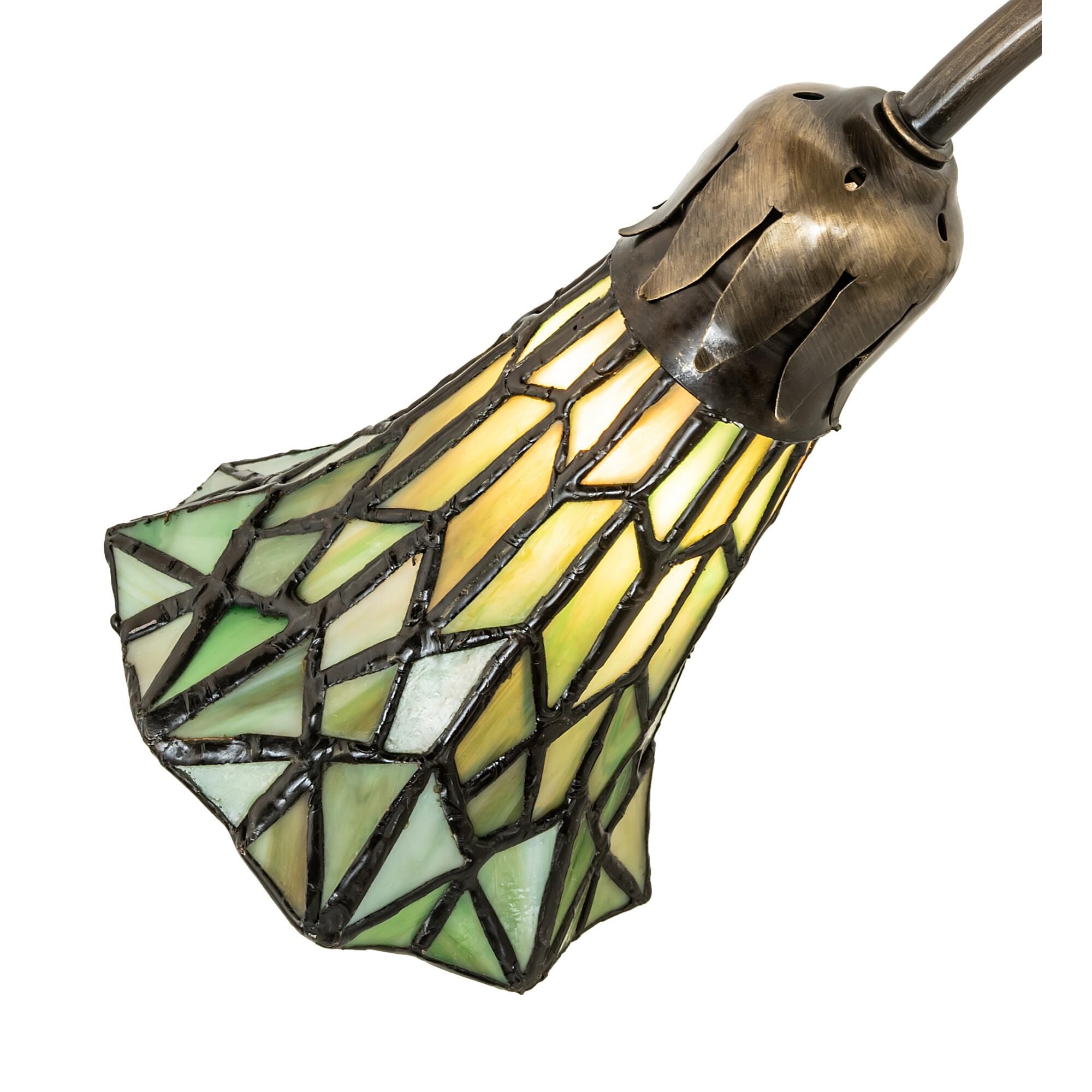 Stained Glass Pond Lily 15 Inch Accent Lamp by Meyda Lighting
