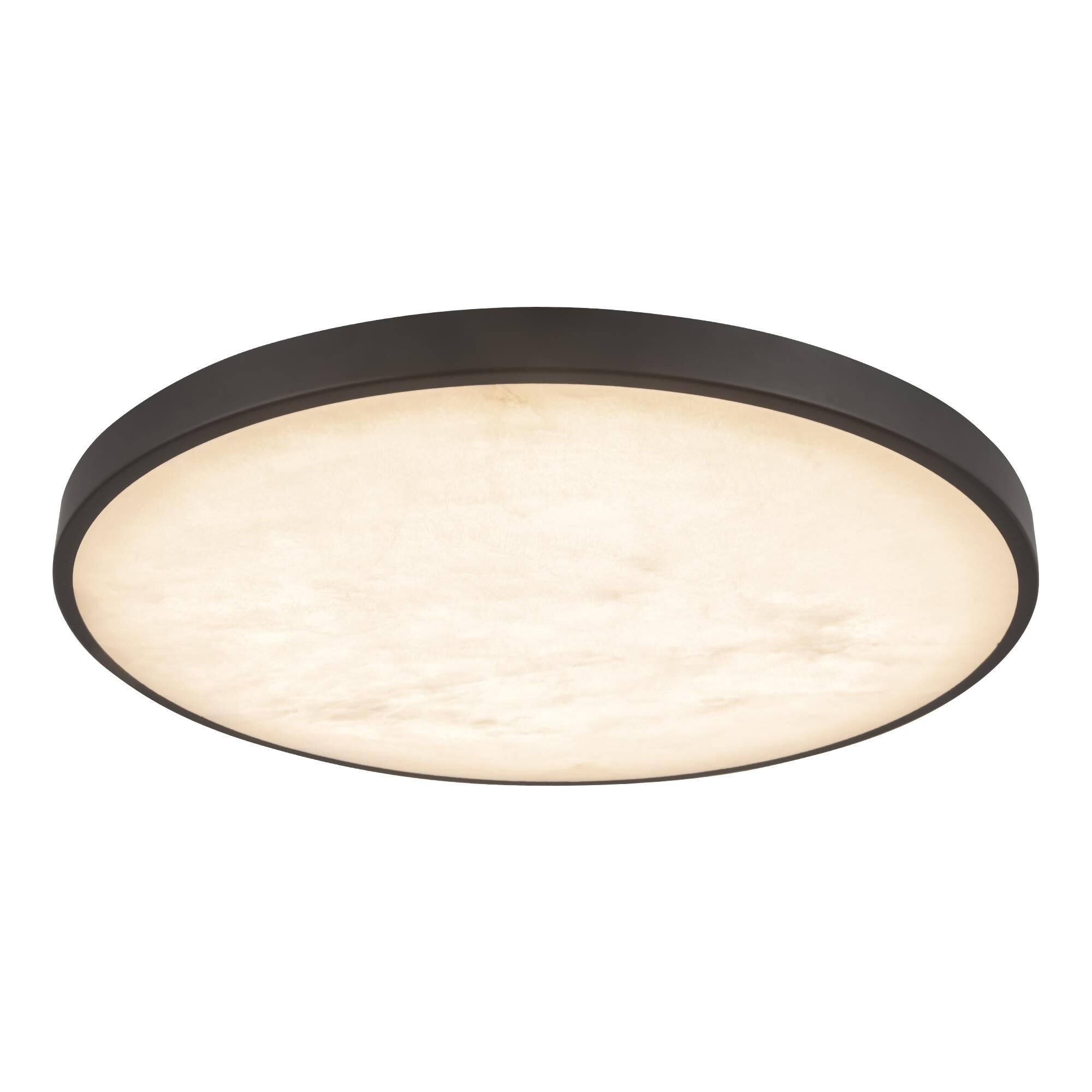 Shown in Matte Black finish and Alabaster glass