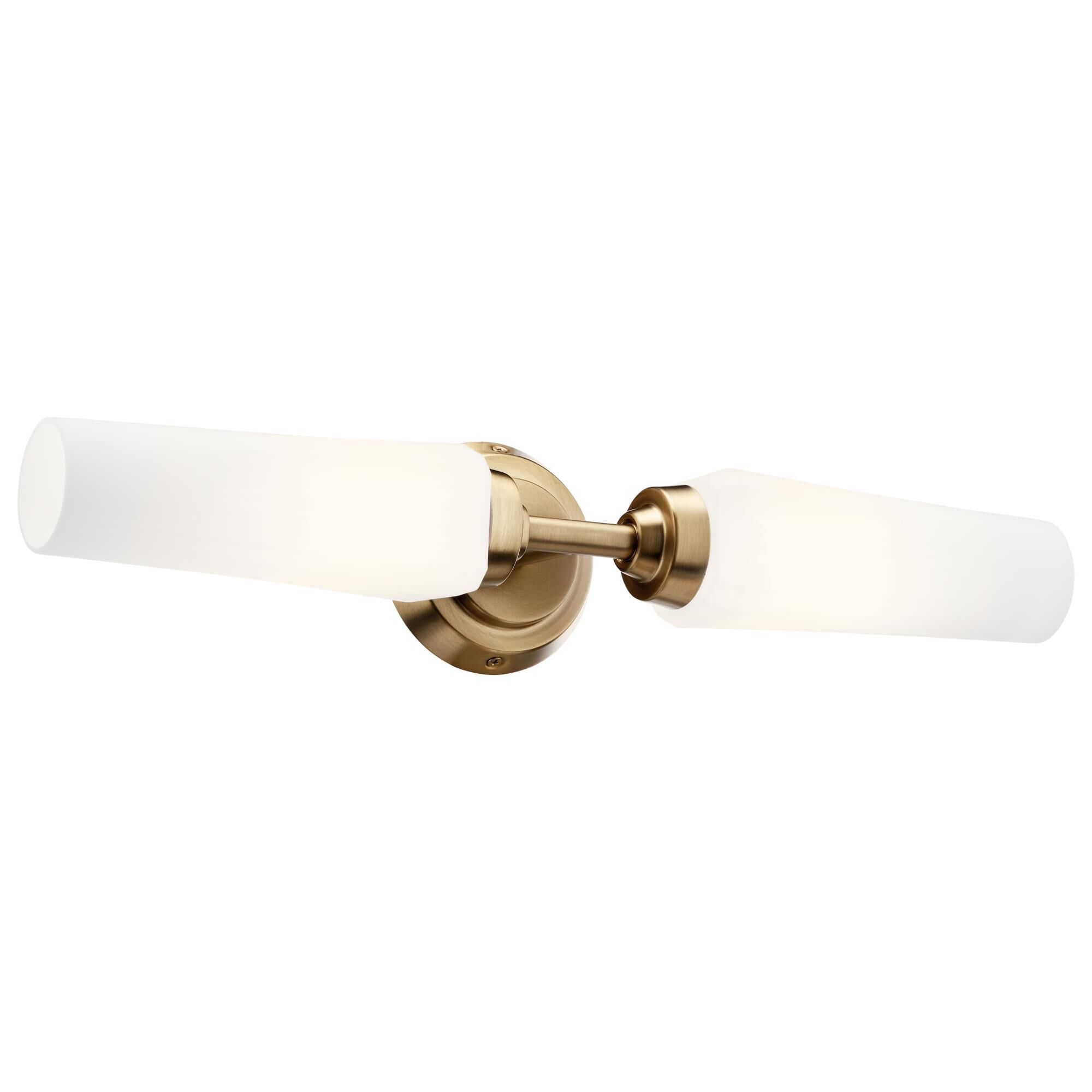 Shown in Champagne Bronze finish and Satin Etched Cased Opal glass