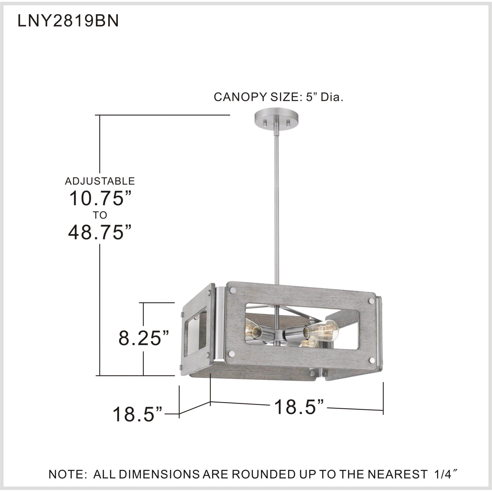 Lonny 18 Inch Large Pendant by Quoizel