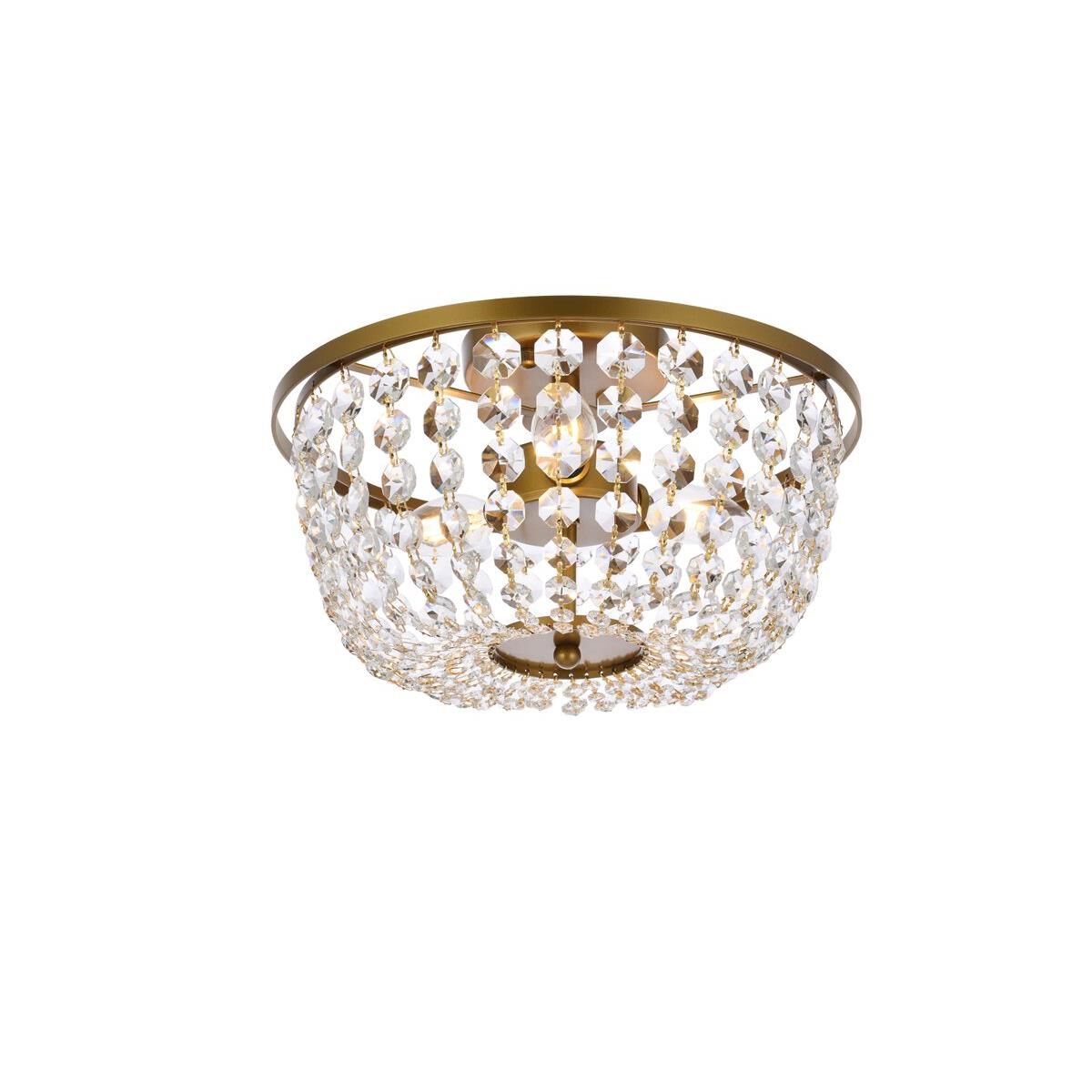 Shown in Brass finish and Royal Cut Clear crystal