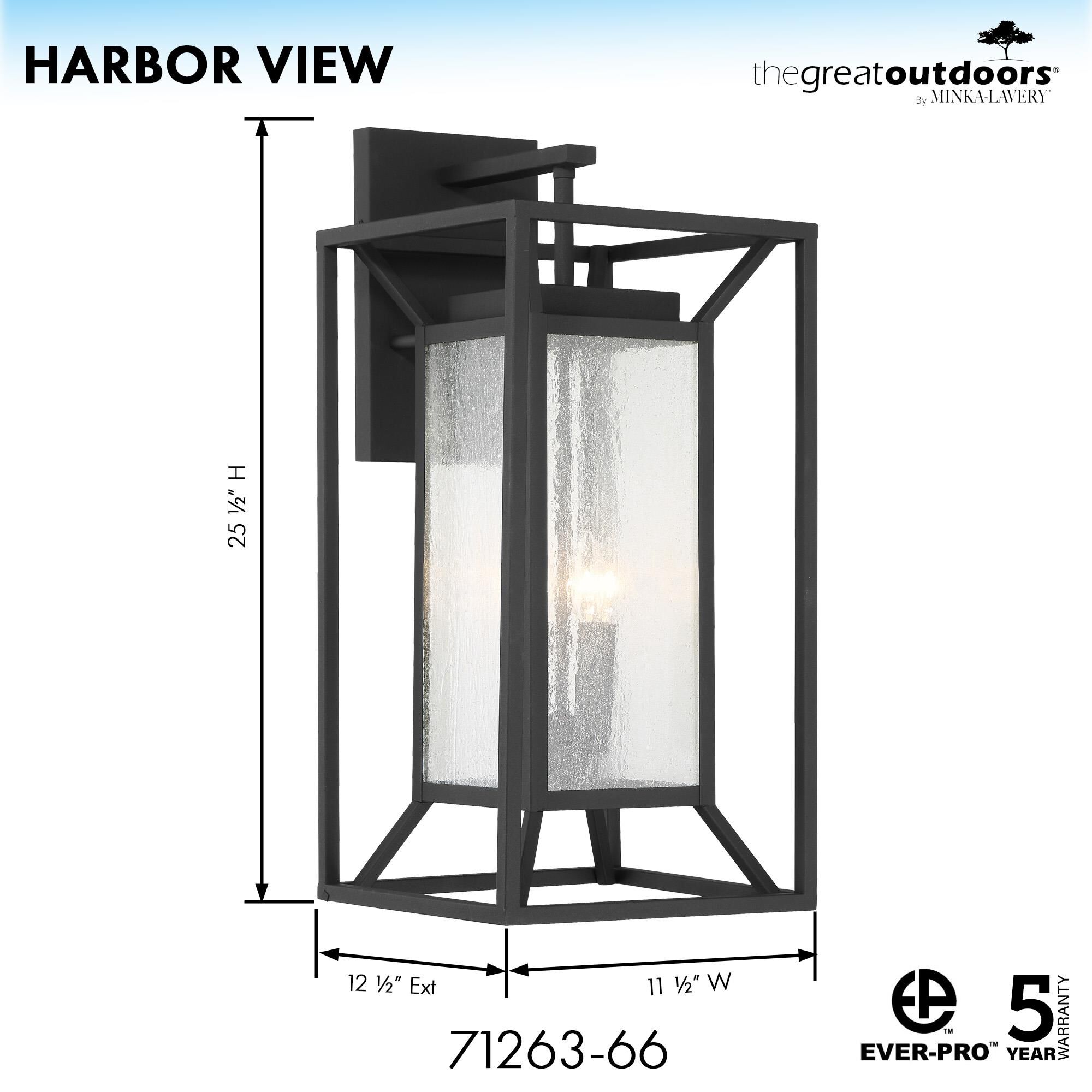 Harbor View Outdoor Wall Light by Minka Lavery