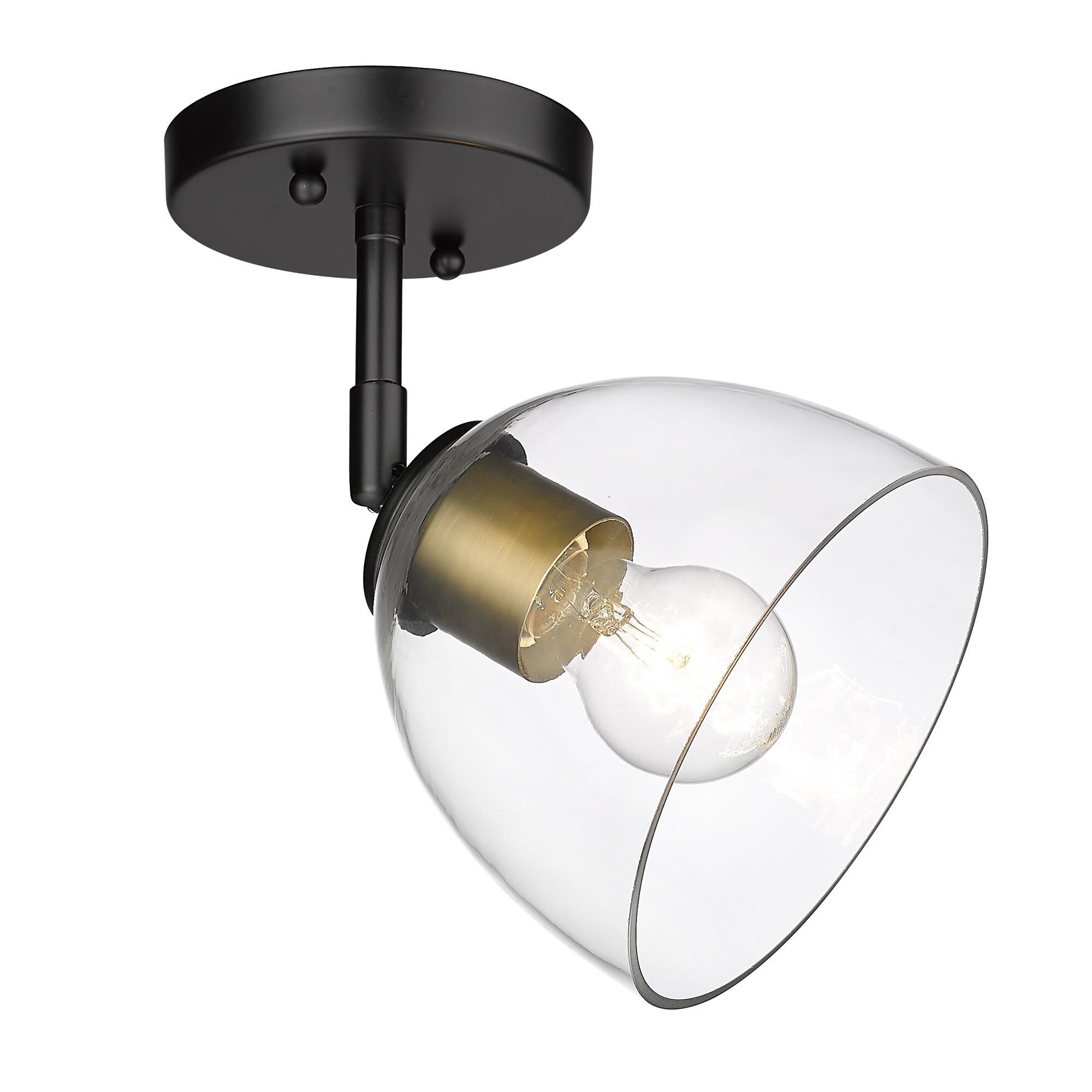 Roxie 6 Inch 1 Light Semi Flush Mount by Golden Lighting