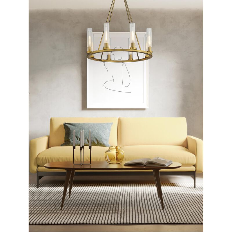 Beau 33 Inch 8 Light Chandelier by Z-Lite