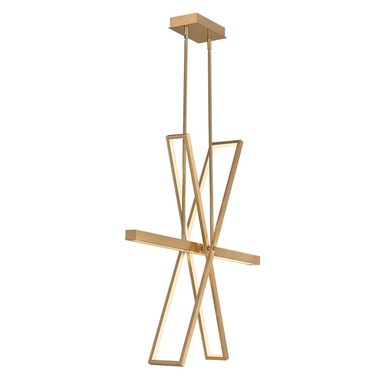 Tangent 36 Inch 1 Light LED Chandelier by Fredrick Ramond