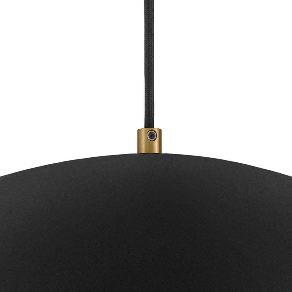 Shown in Black and Lacquered Brass finish