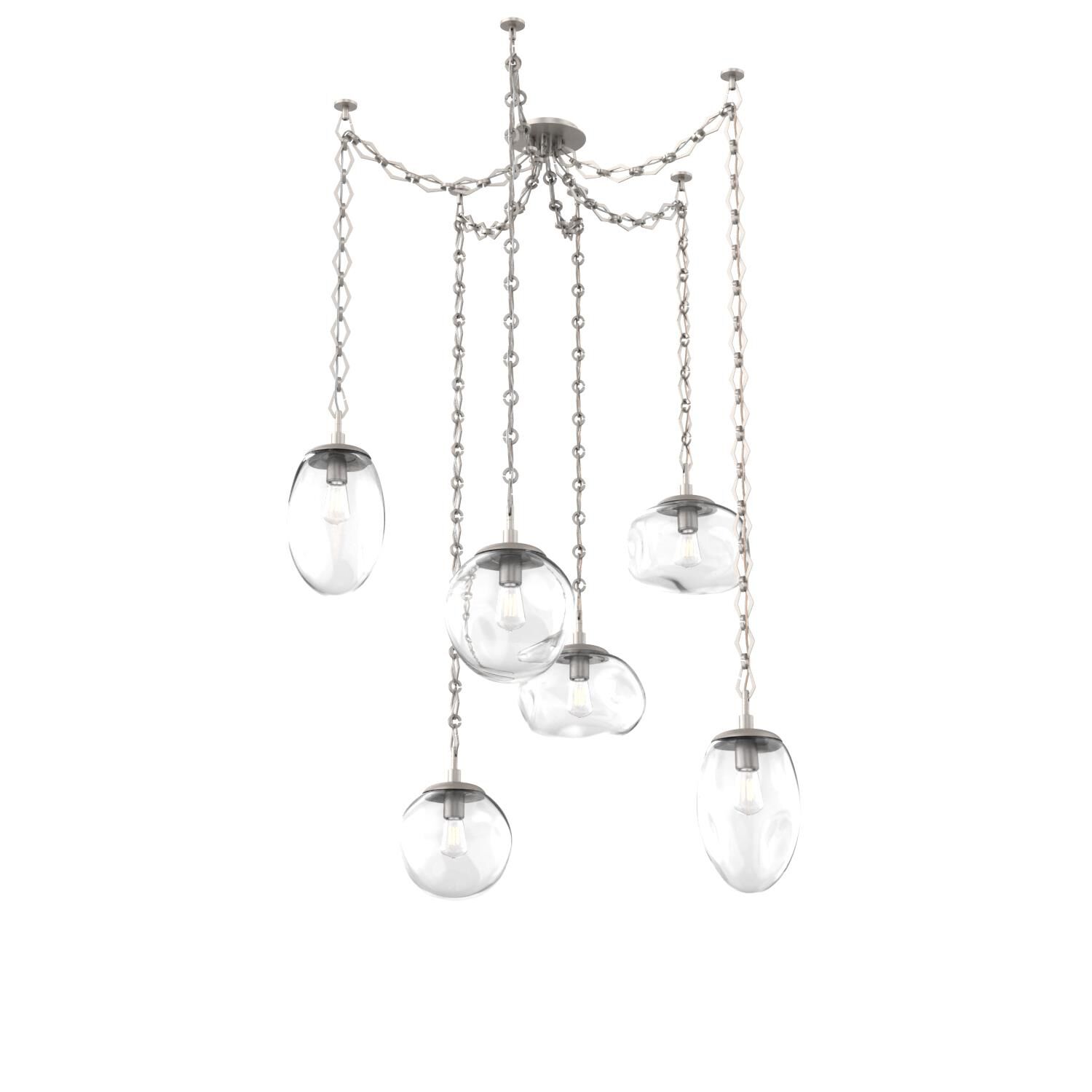 Levi Wilson Cosmos 17 Inch Multi Pendant Light by Hammerton Studio