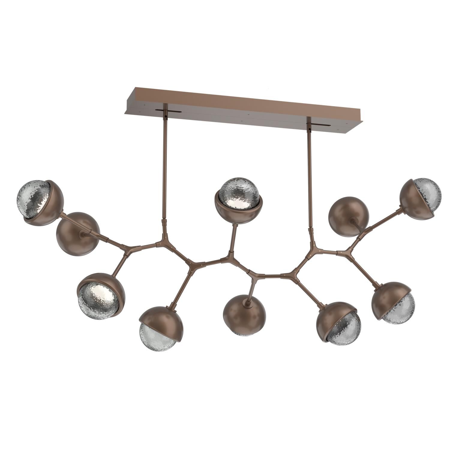 Levi Wilson Cabochon 56 Inch Linear Suspension Light by Hammerton Studio