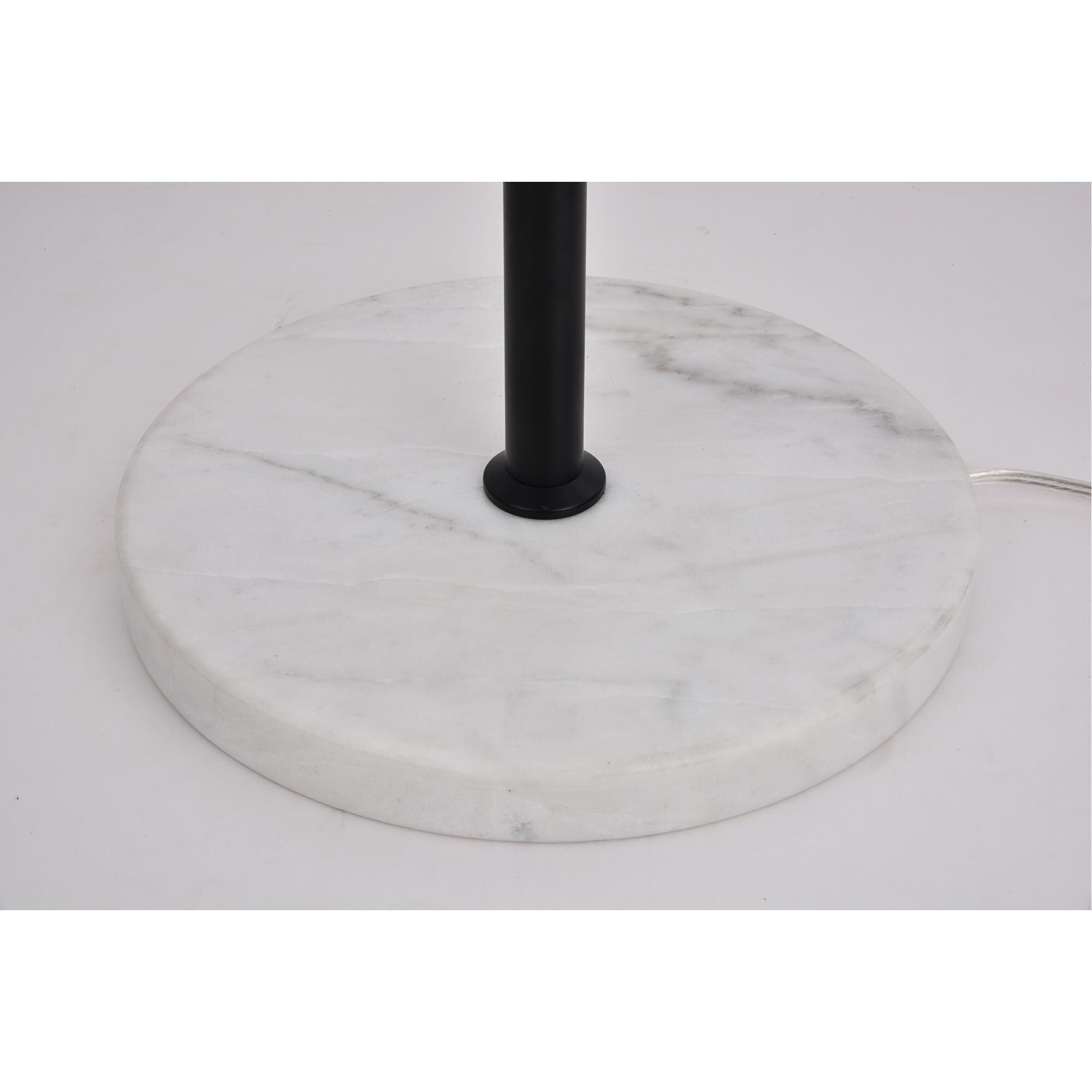 Shown in Black finish and Frosted White  glass