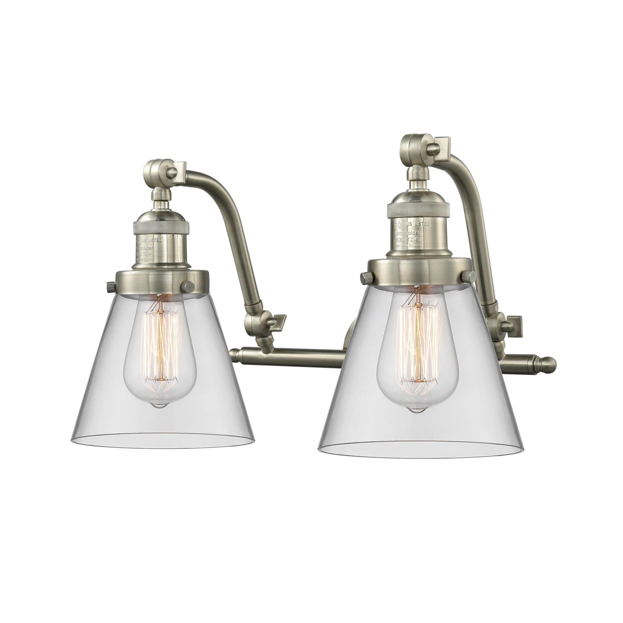 Bruno Marashlian Small Cone 18 Inch 2 Light Bath Vanity Light by Innovations Lighting