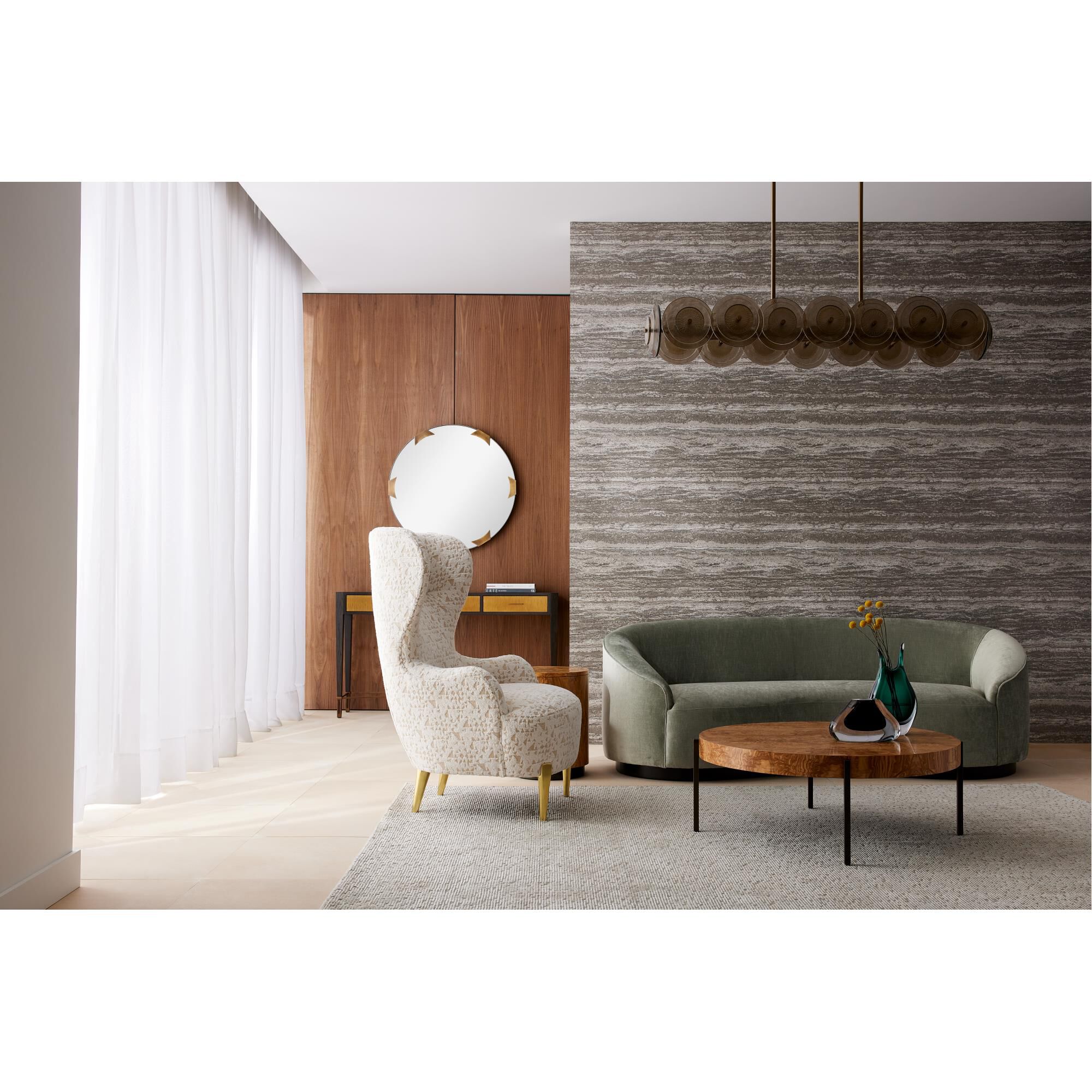 Kinlee 51 Inch 12 Light Linear Suspension Light by Arteriors Home