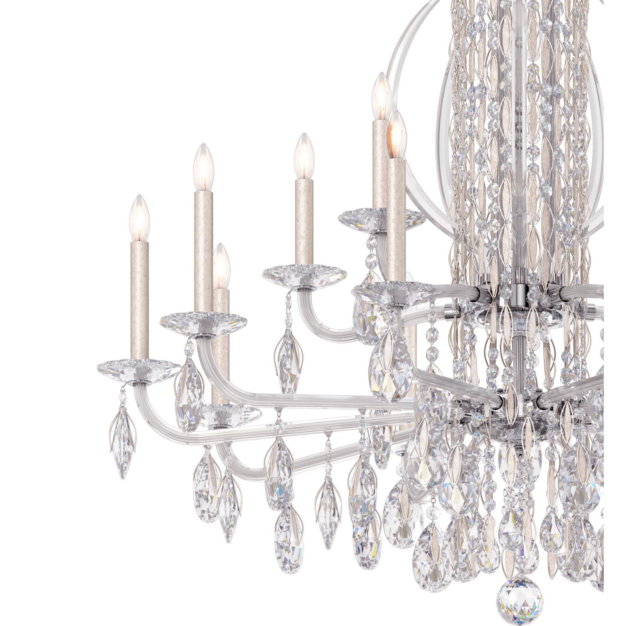 Sarella 40 Inch 17 Light Chandelier by Schonbek