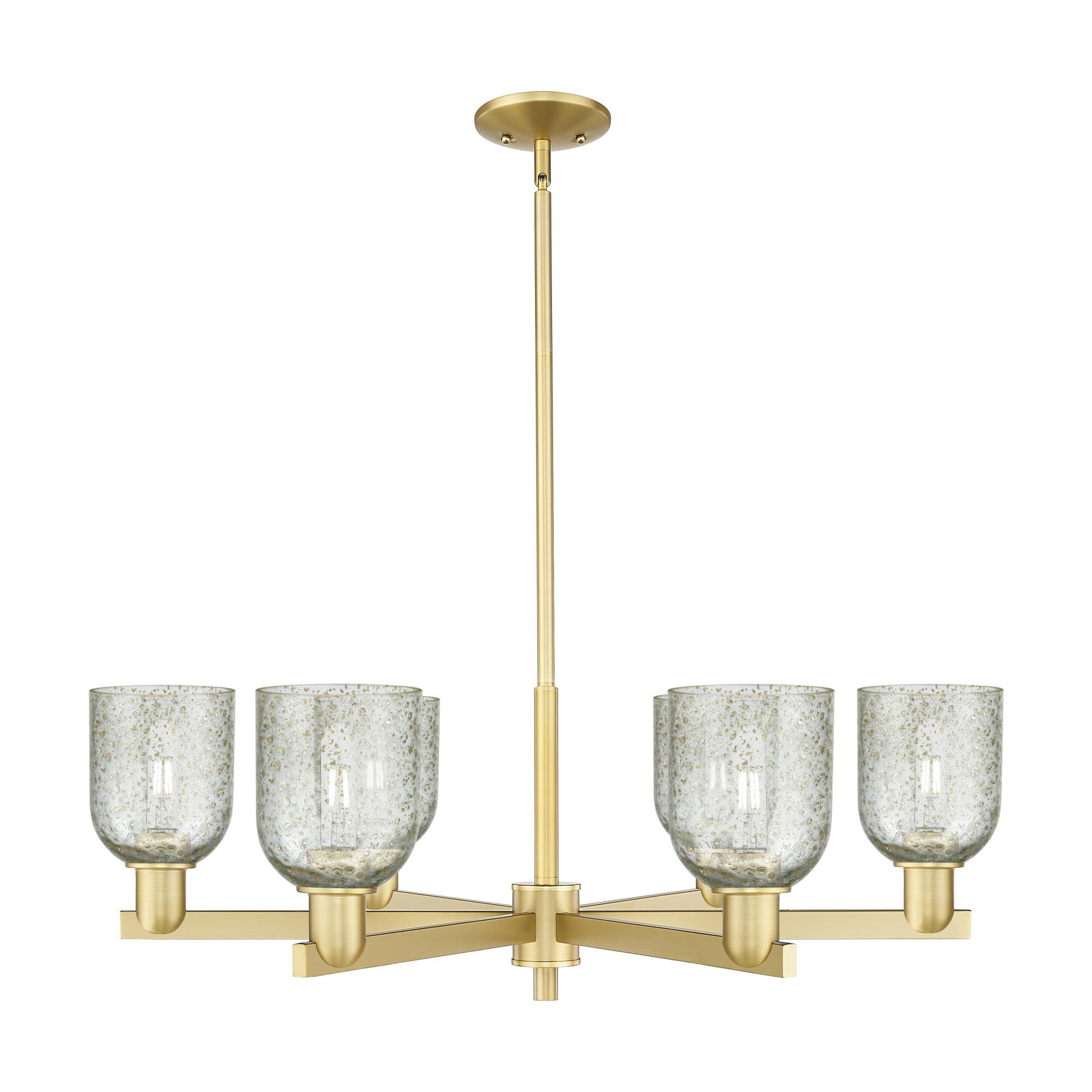 Shown in Satin Gold finish and Mica glass