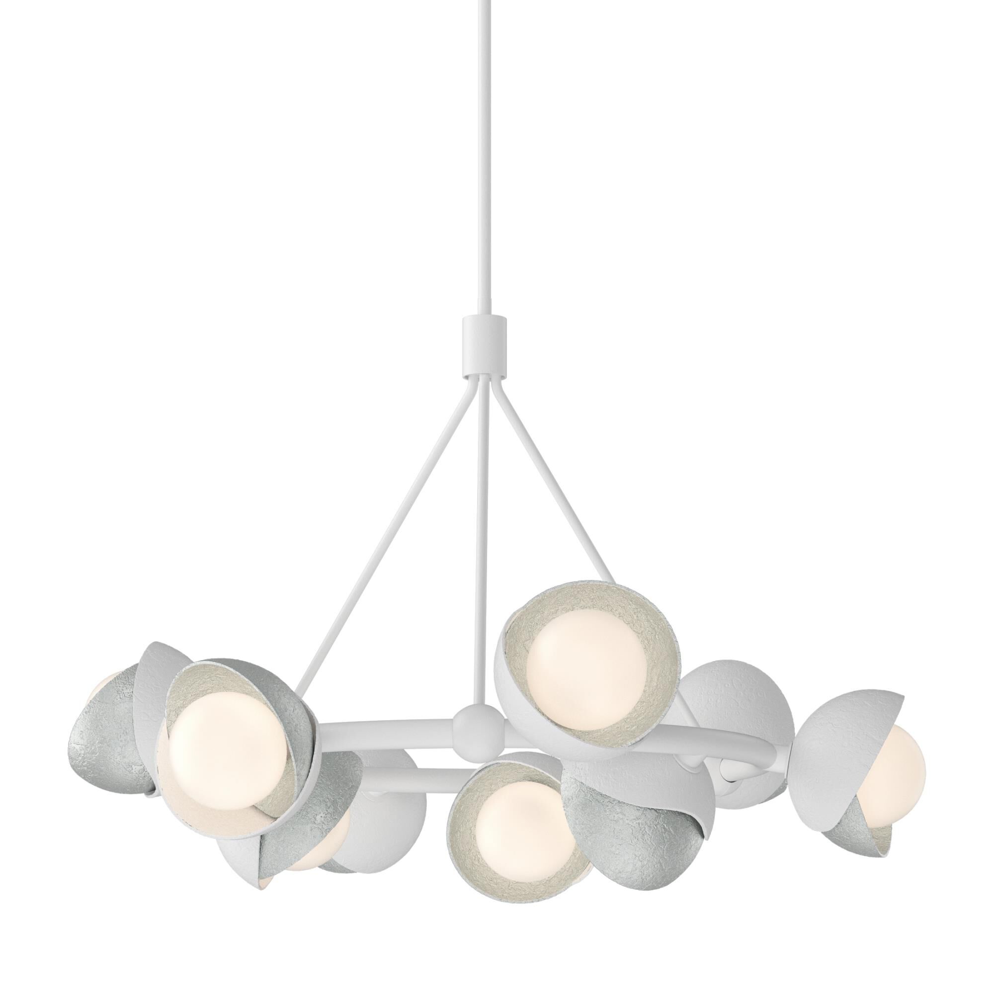 Shown in White finish and Opal glass and Opal Glass shade