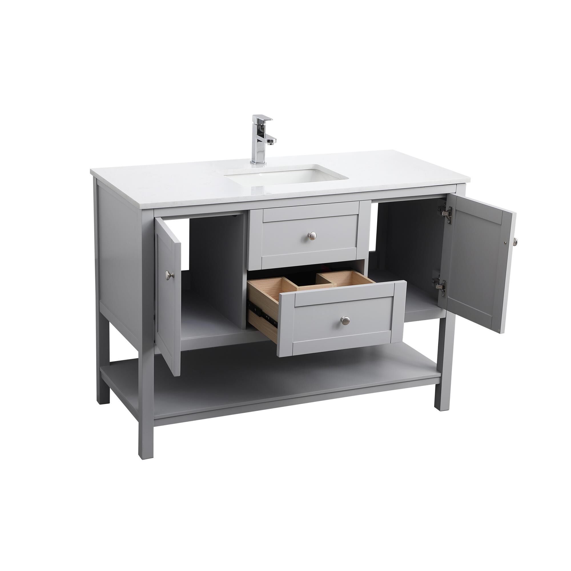 Shown in Grey finish