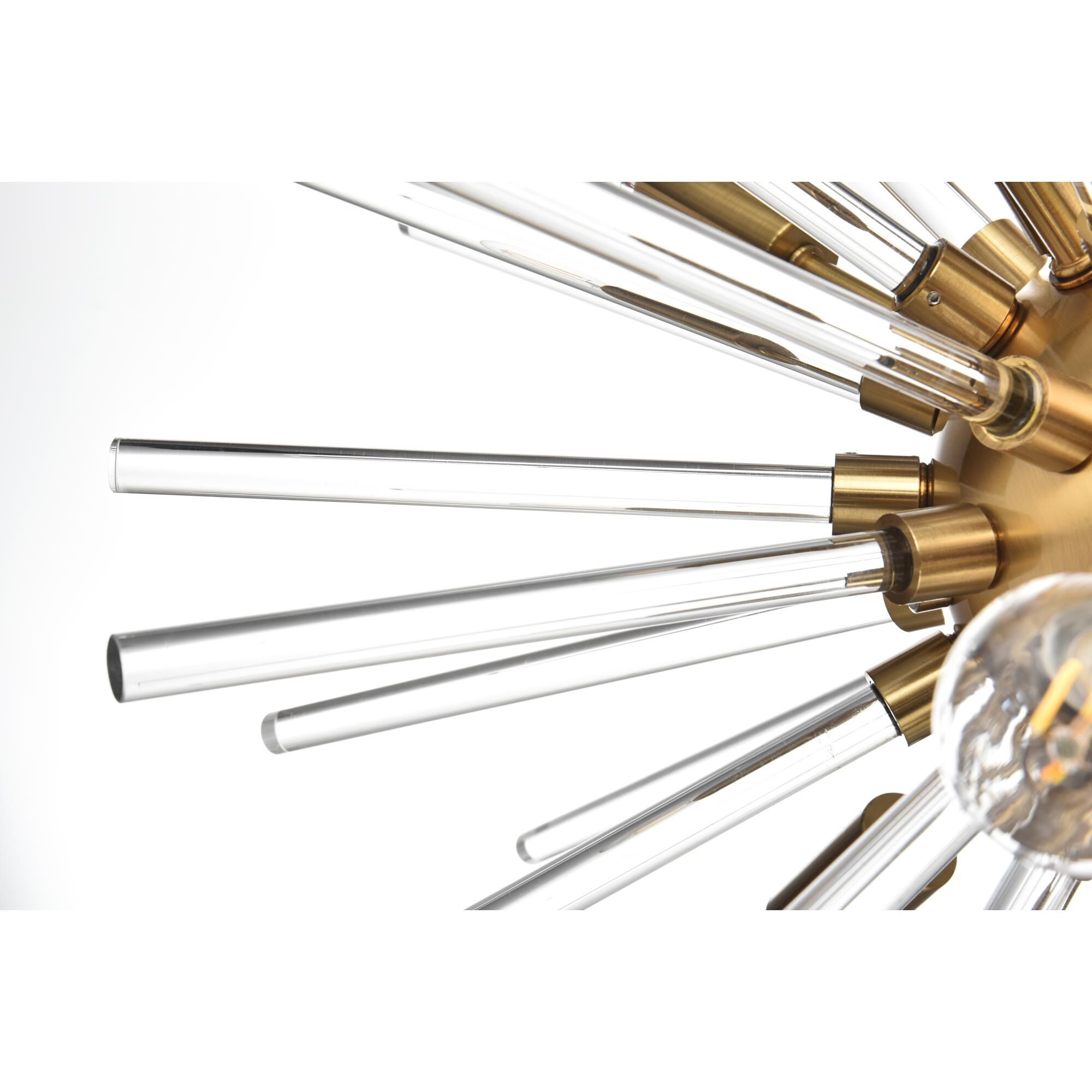 Sienna 36 Inch 10 Light Chandelier by Elegant Lighting