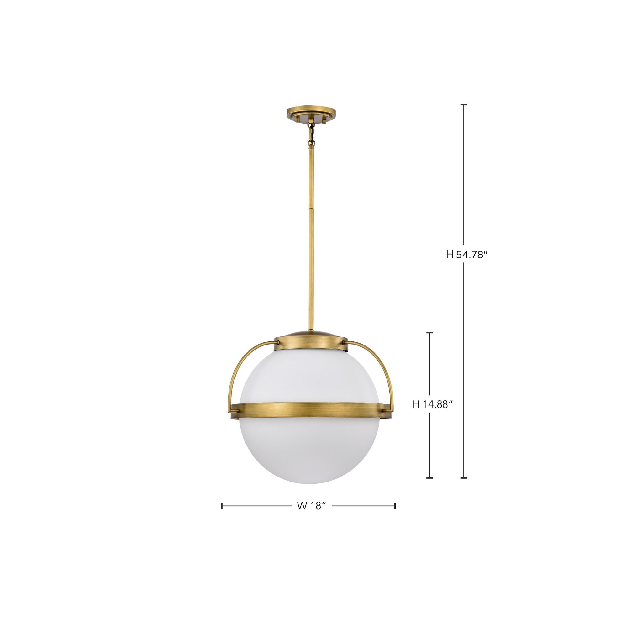 Lakeshore 1 Light Large Pendant by Nuvo Lighting