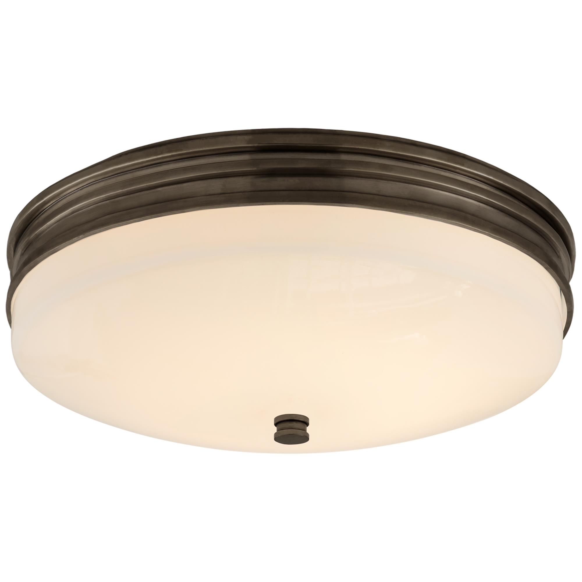 Shown in Bronze finish and White glass and White Glass shade