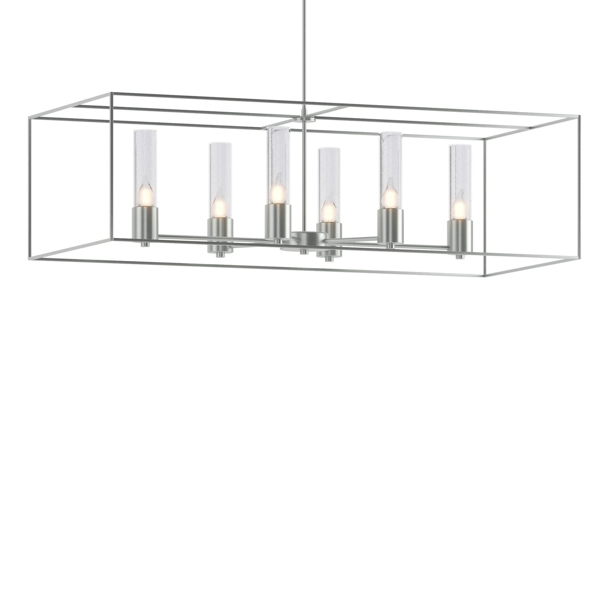 Shown in Vintage Platinum finish and Clear glass and Vintage Platinum accent