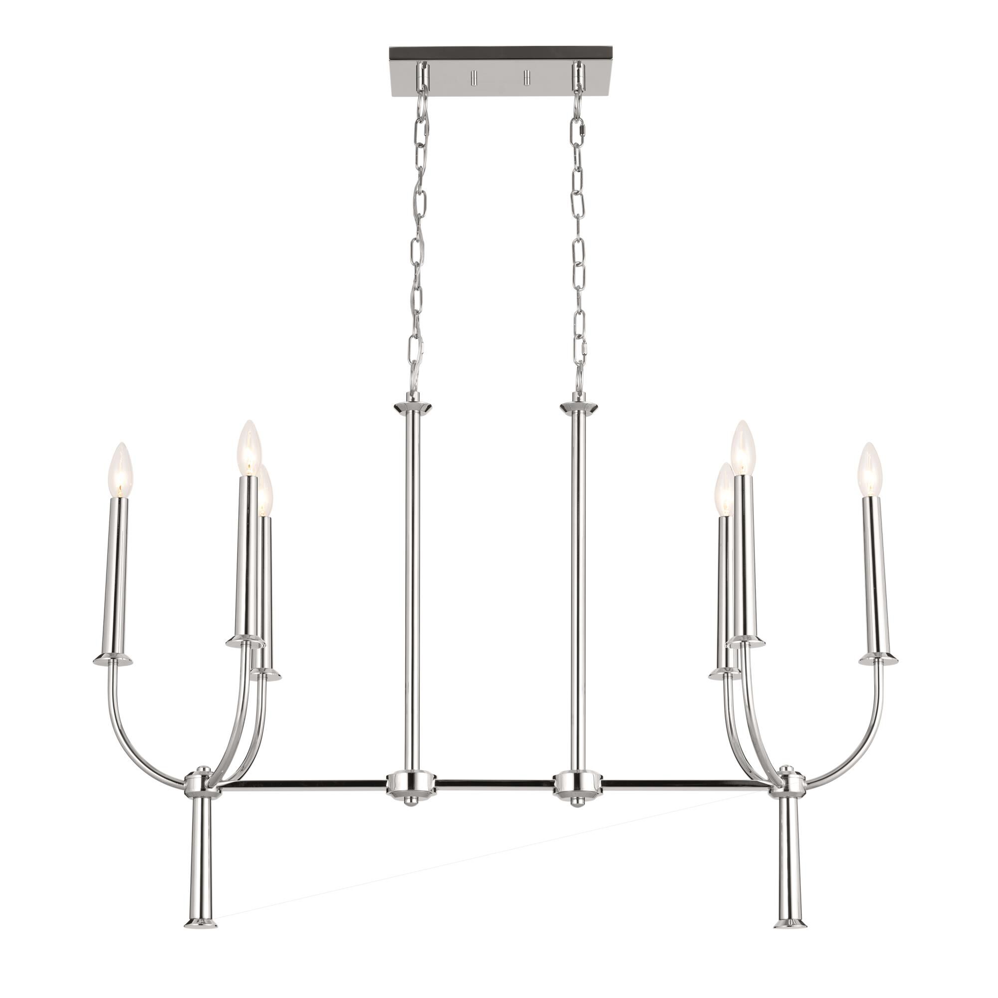 Florence 40 Inch 6 Light Linear Suspension Light by Kichler Lighting