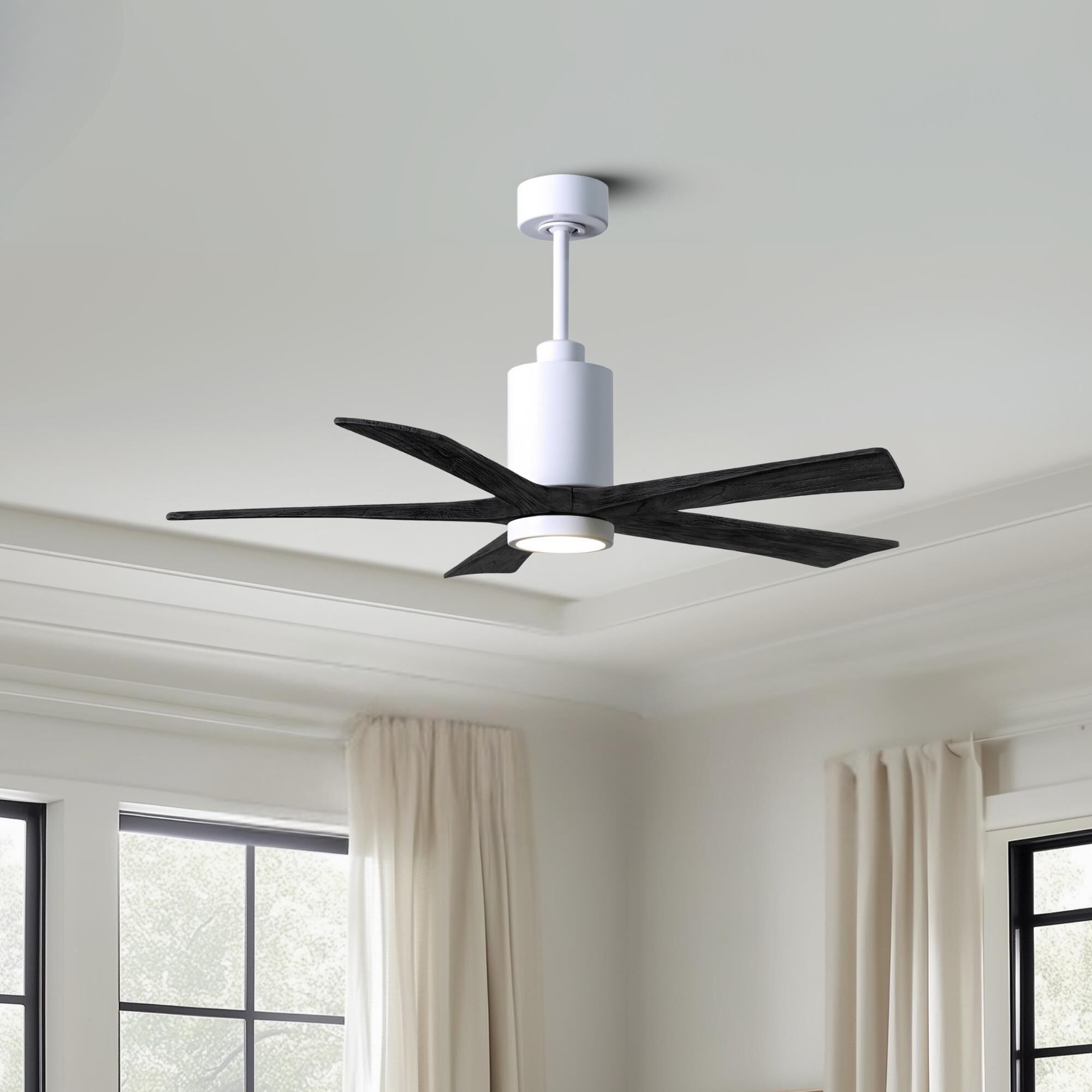 Patricia 60 Inch Ceiling Fan with Light Kit by Matthews Fan Company