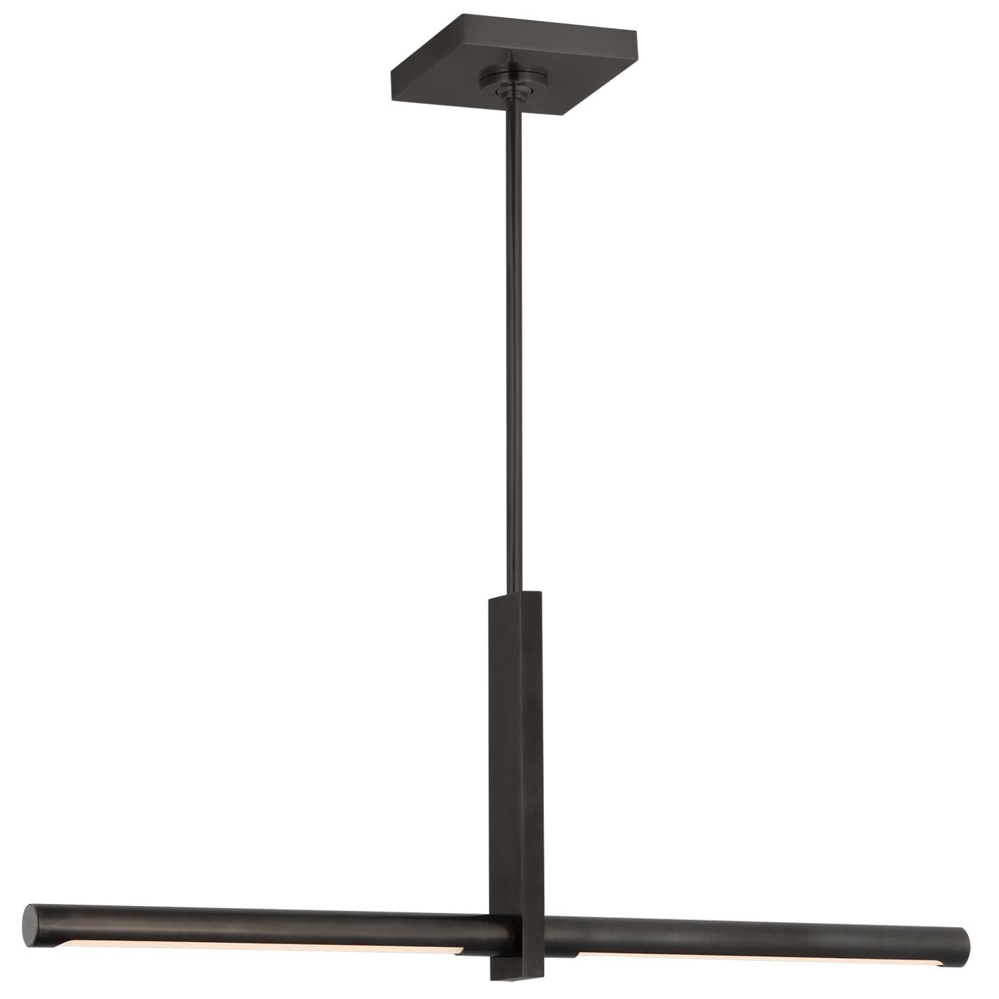 Kelly Wearstler Axis 24 Inch 2 Light LED Linear Suspension Light by Visual Comfort Signature Collection