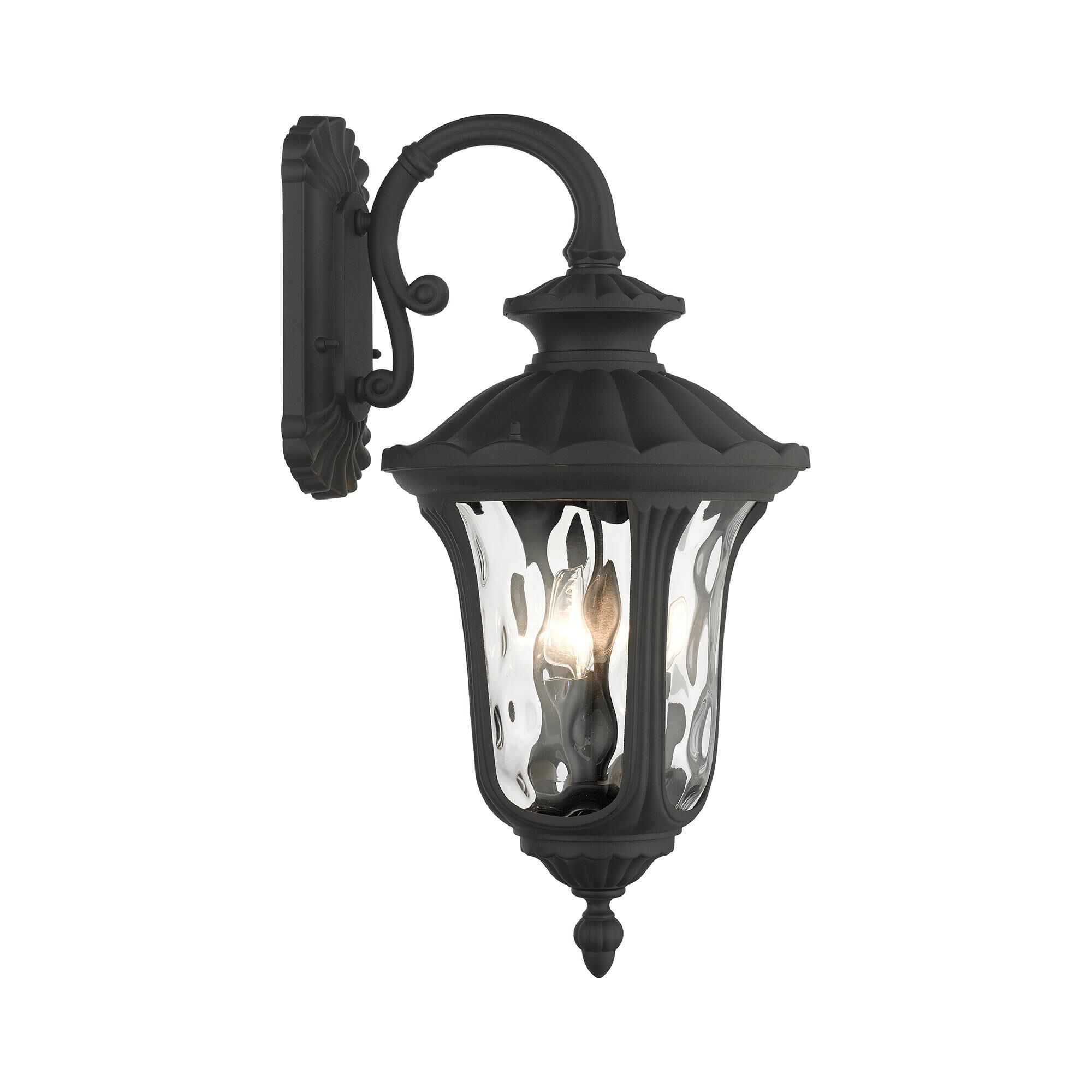 Oxford 22 Inch Tall 3 Light Outdoor Wall Light by Livex Lighting