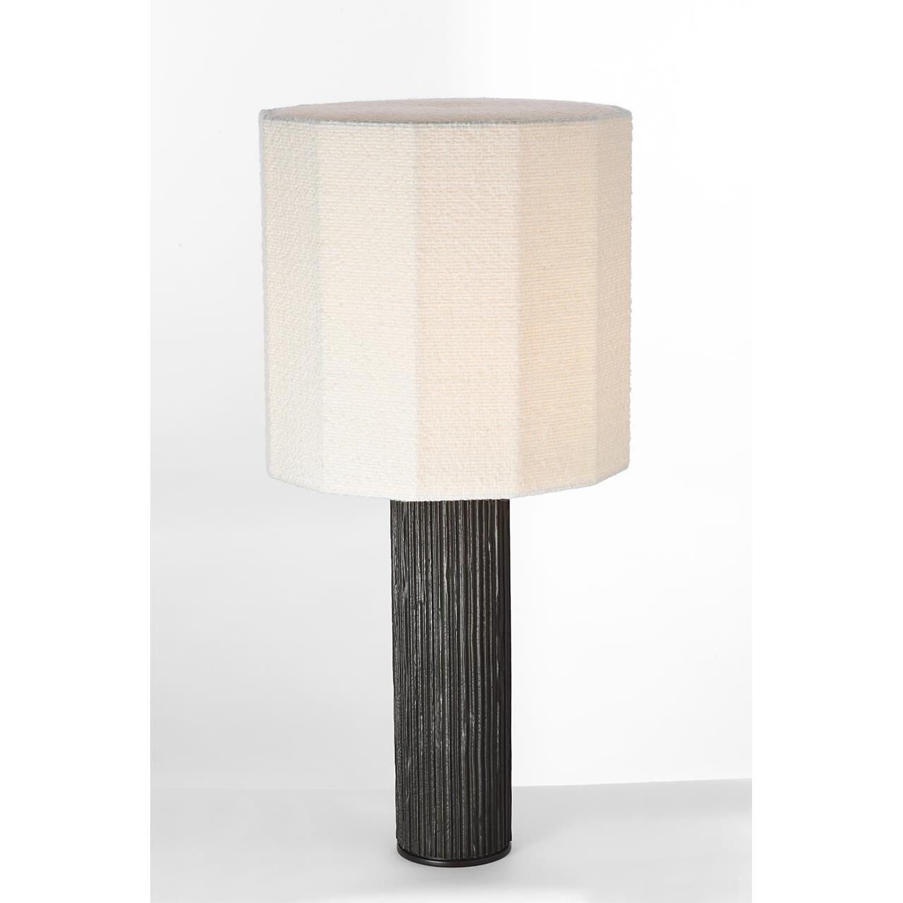 Shown in Ridged Carbon finish and Decorative Boucle shade