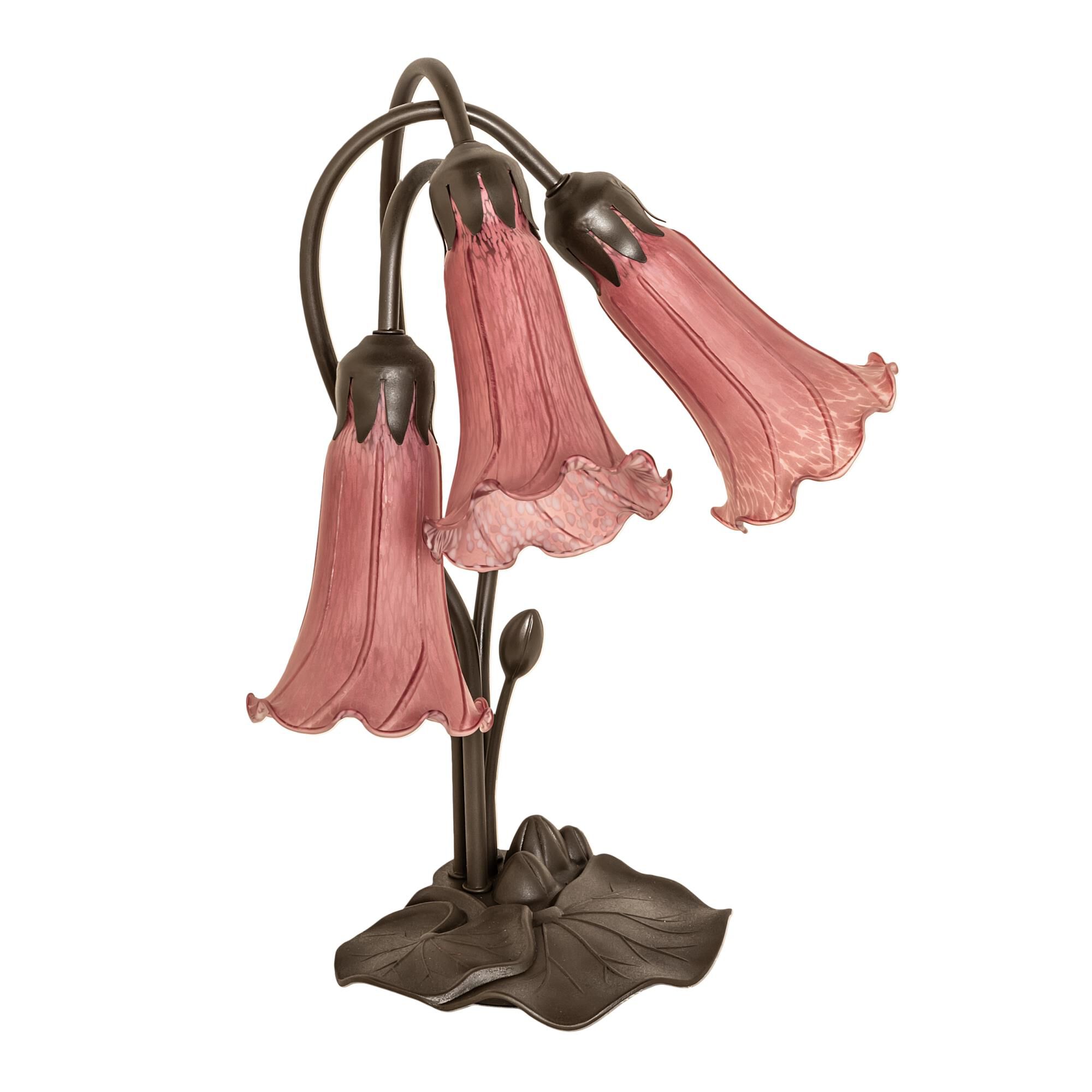 Lavender Pond Lily 16 Inch Accent Lamp by Meyda Lighting