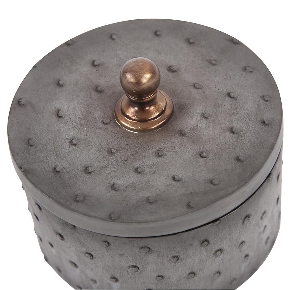 The Faux Ostrich Skin Small Accent Box by Howard Elliott Collection