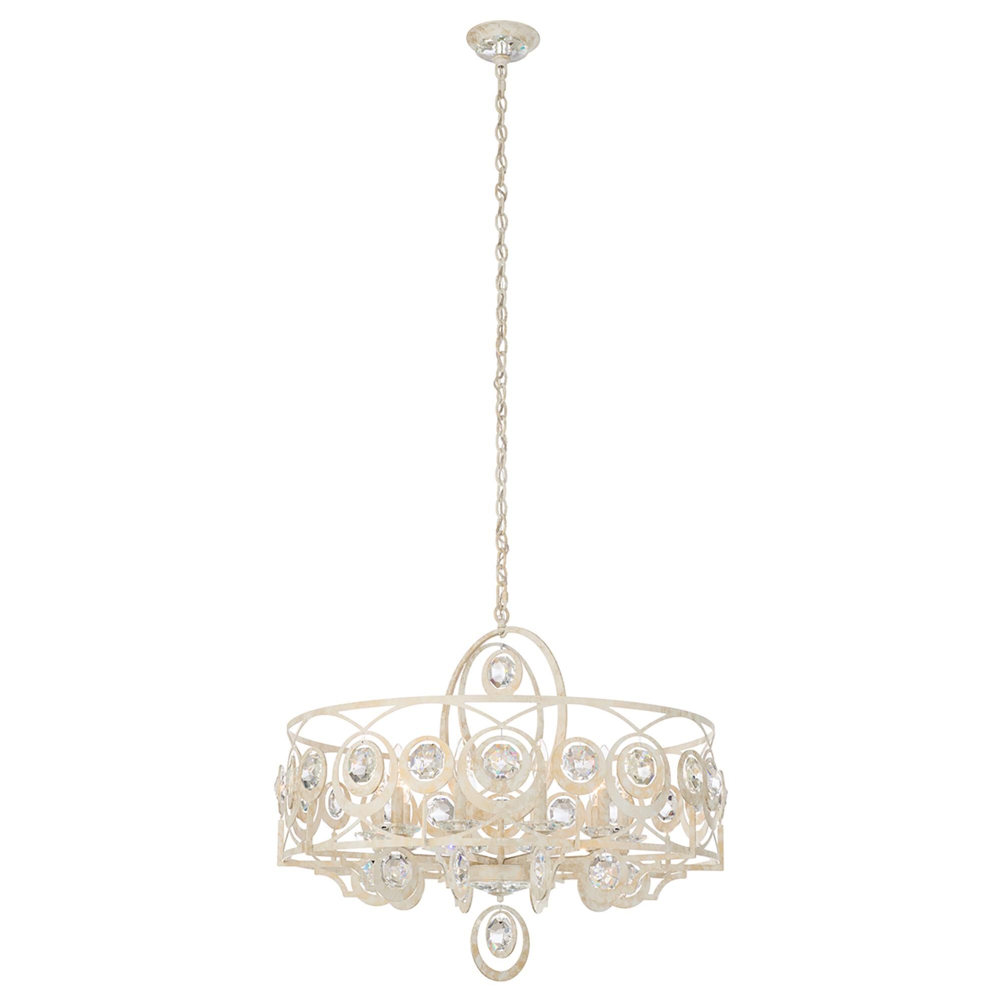 Shown in White Gold finish and Clear Radiance crystal