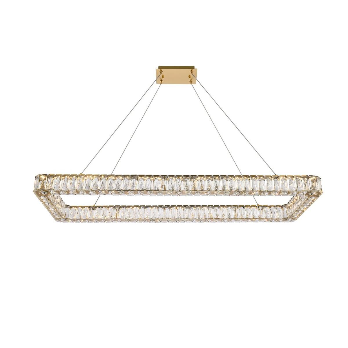 Elegant Lighting Monroe 50 Inch LED Linear Suspension Light