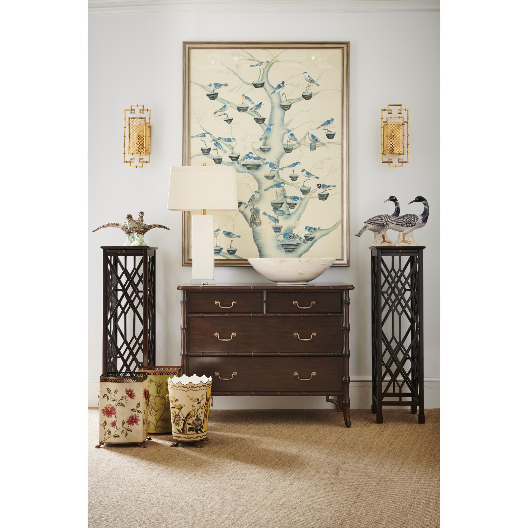 Sheraton Bamboo Dresser by Chelsea House
